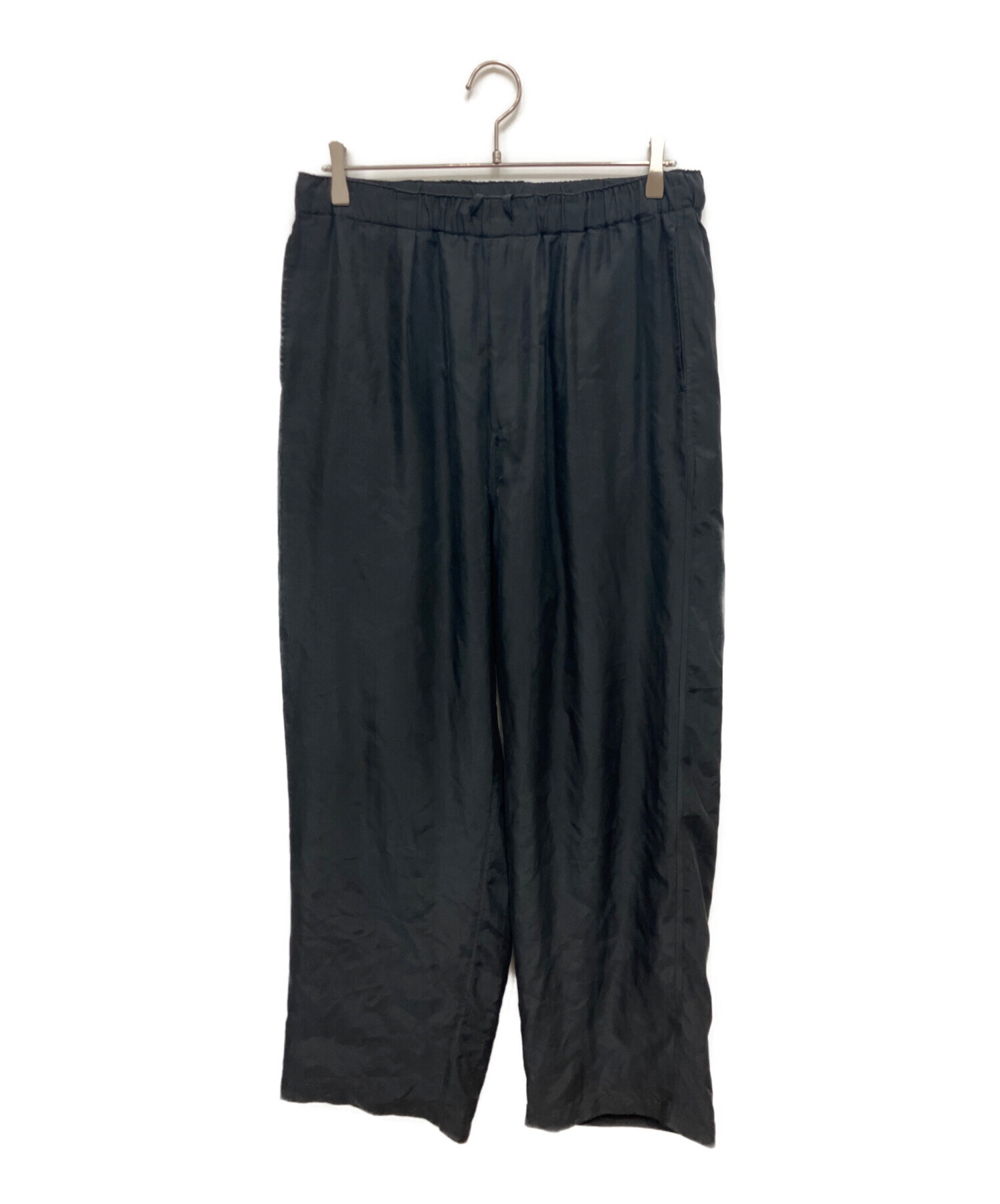 中古・古着通販】YOKE (ヨーク) CUPRO EASY PANTS ブラック サイズ:3