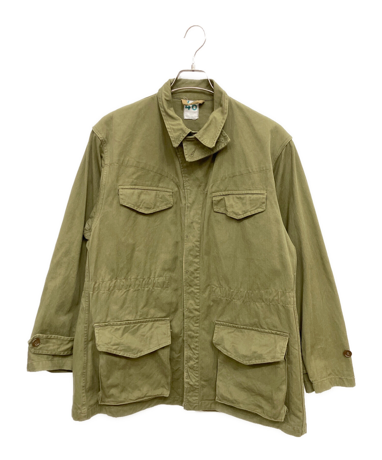 フランス軍　60s オリーブグリーン ミリタリージャケット 中古・古着通販】French Army (フランス軍) ミリタリージャケット