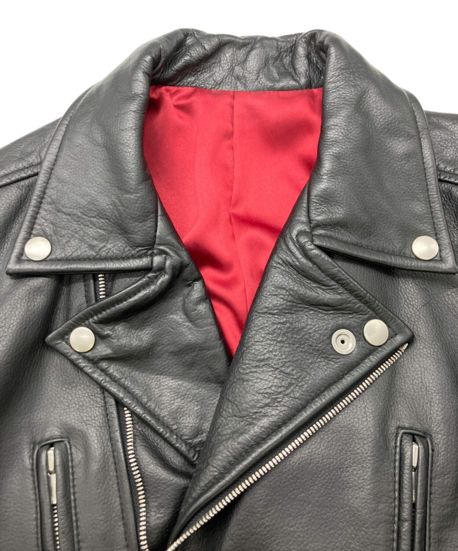 中古・古着通販】NO ID. (ノーアイディー) ダブルライダースジャケット