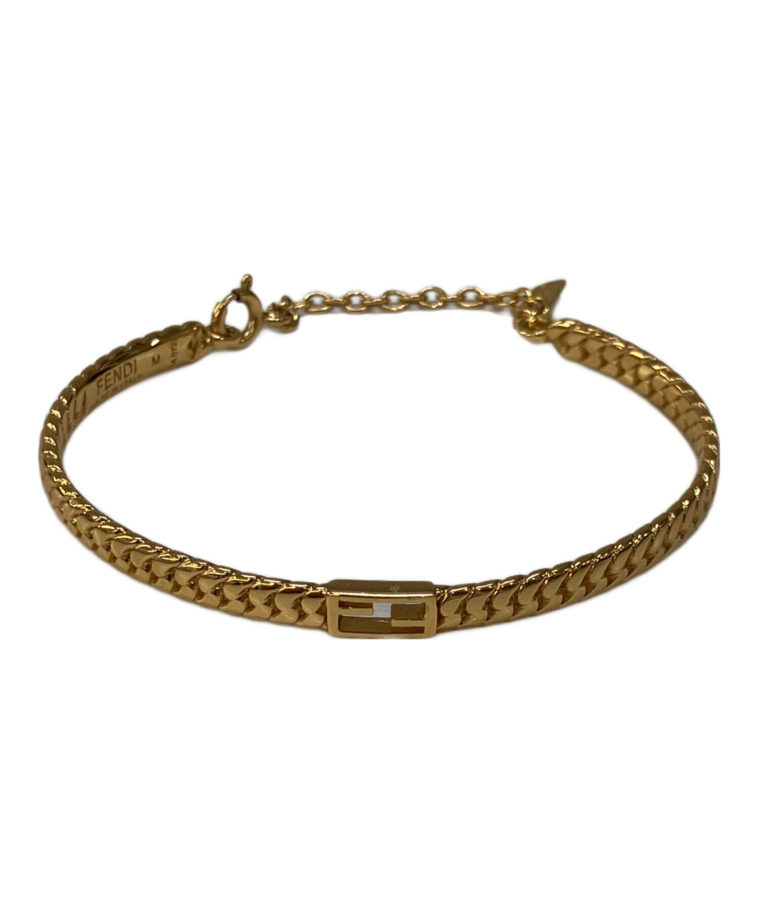 中古・古着通販】FENDI (フェンディ) ブレスレット ゴールドカラー 