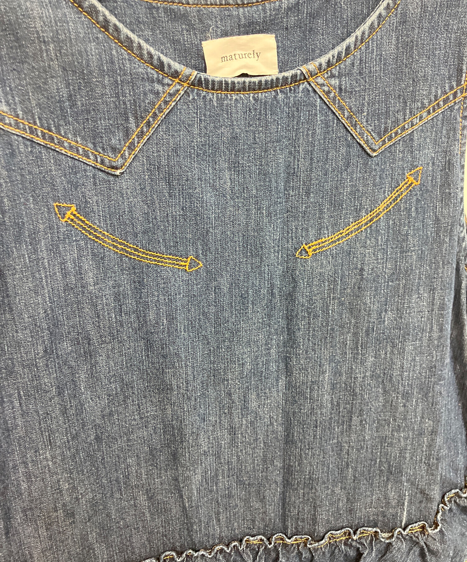 中古・古着通販】maturely (マチュアリー) Denim & Jacqard Western