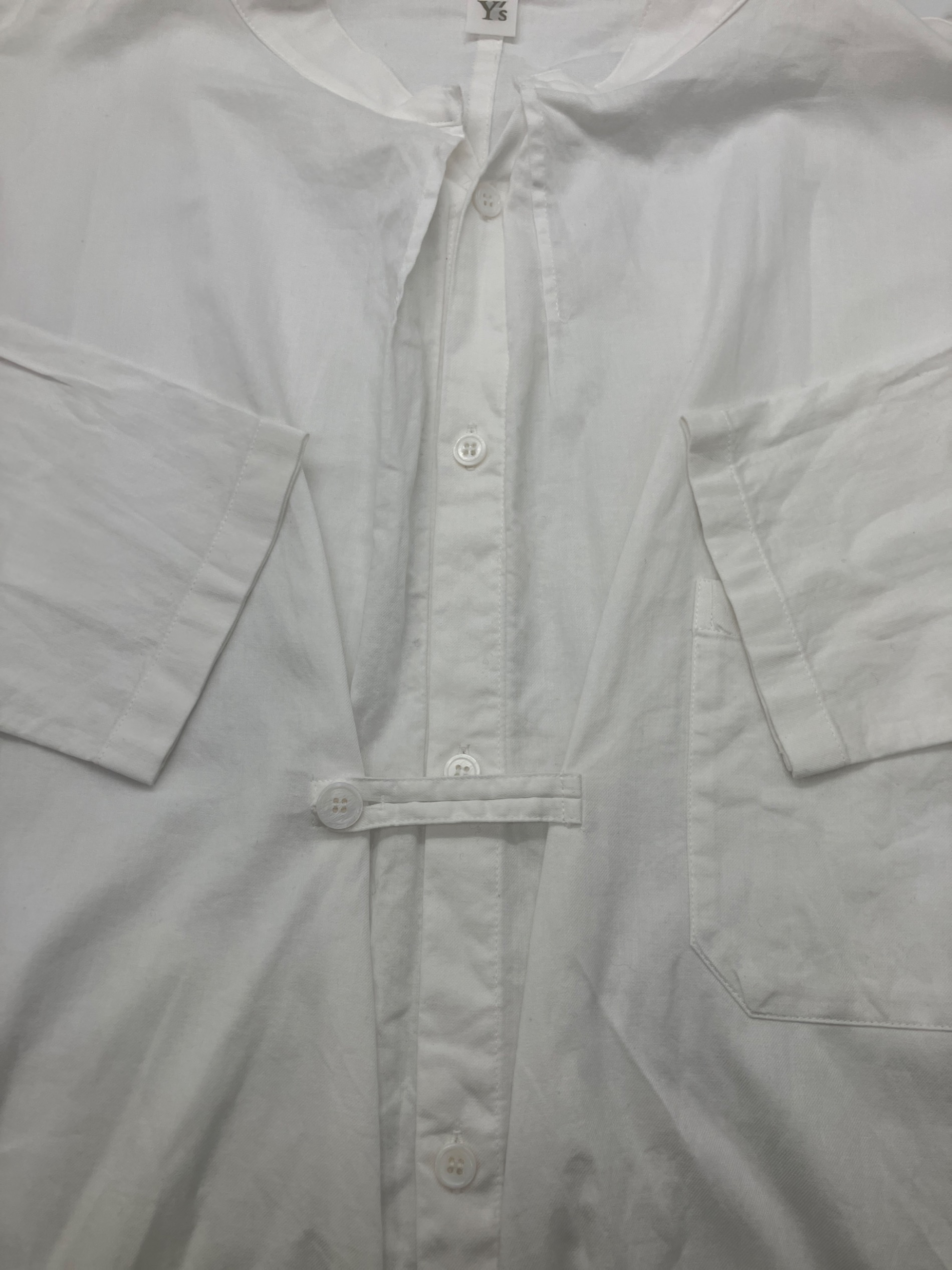 中古・古着通販】Y's (ワイズ) コットンロングタックシャツ/長袖