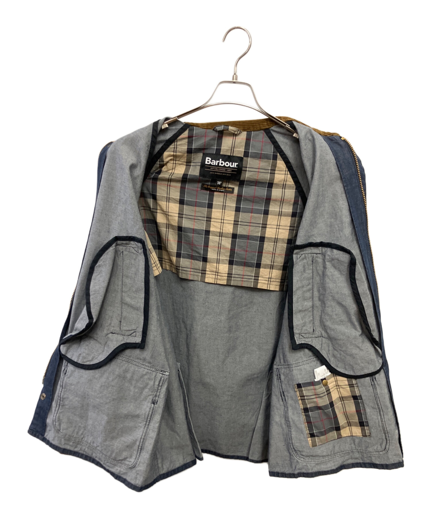中古・古着通販】Barbour (バブアー) デニムジャケット ブルー