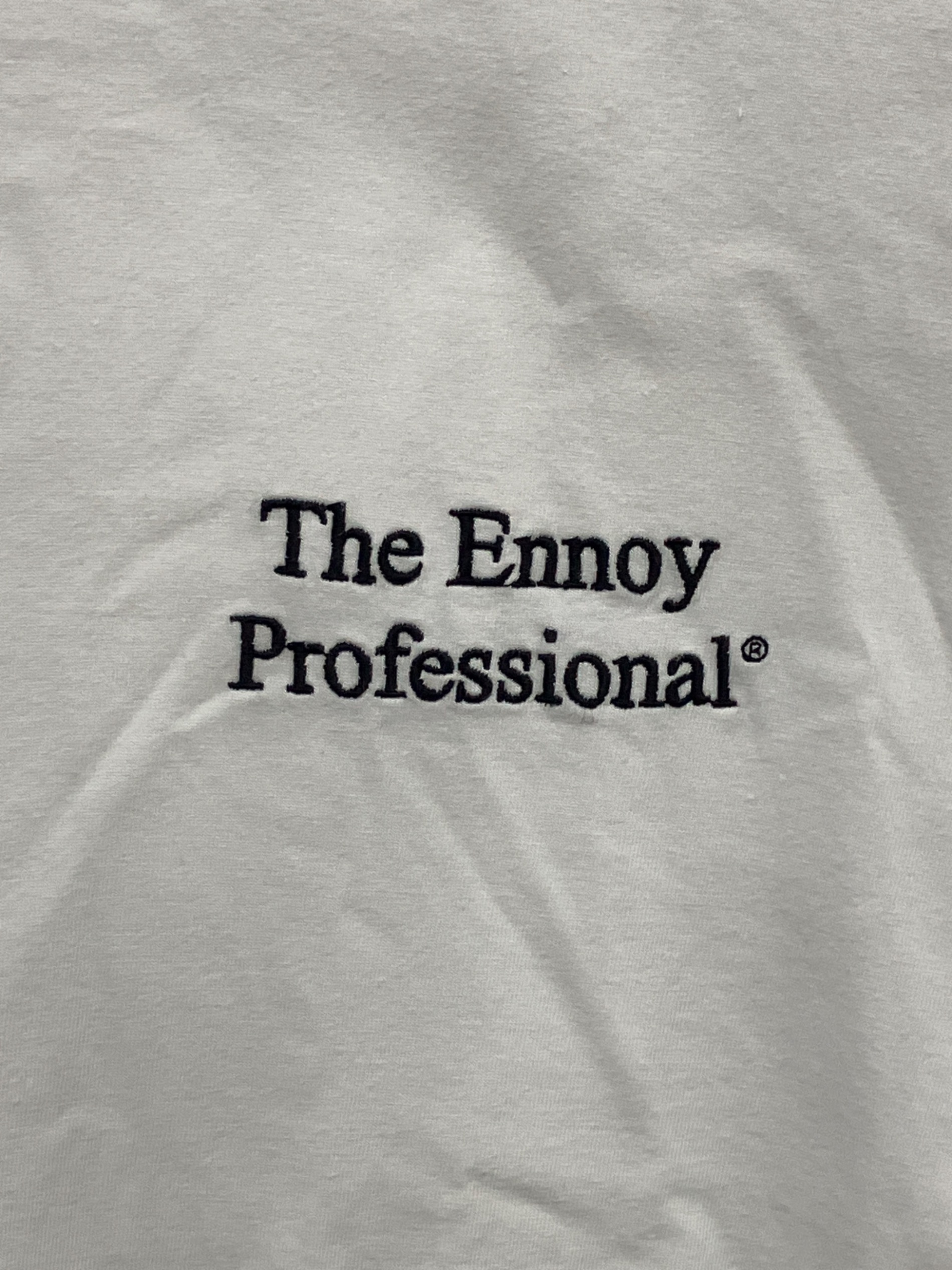 中古・古着通販】ENNOY (エンノイ) 刺繍リンガーTシャツ ホワイト