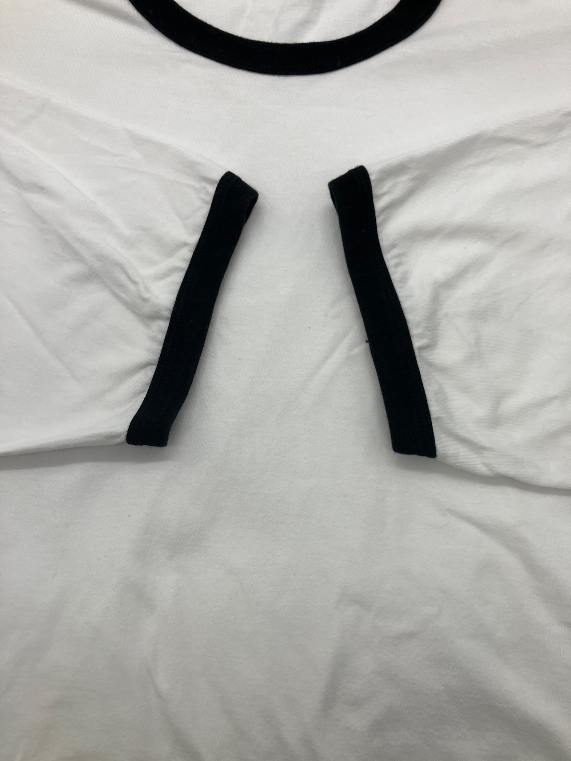 中古・古着通販】ENNOY (エンノイ) 刺繍リンガーTシャツ ホワイト