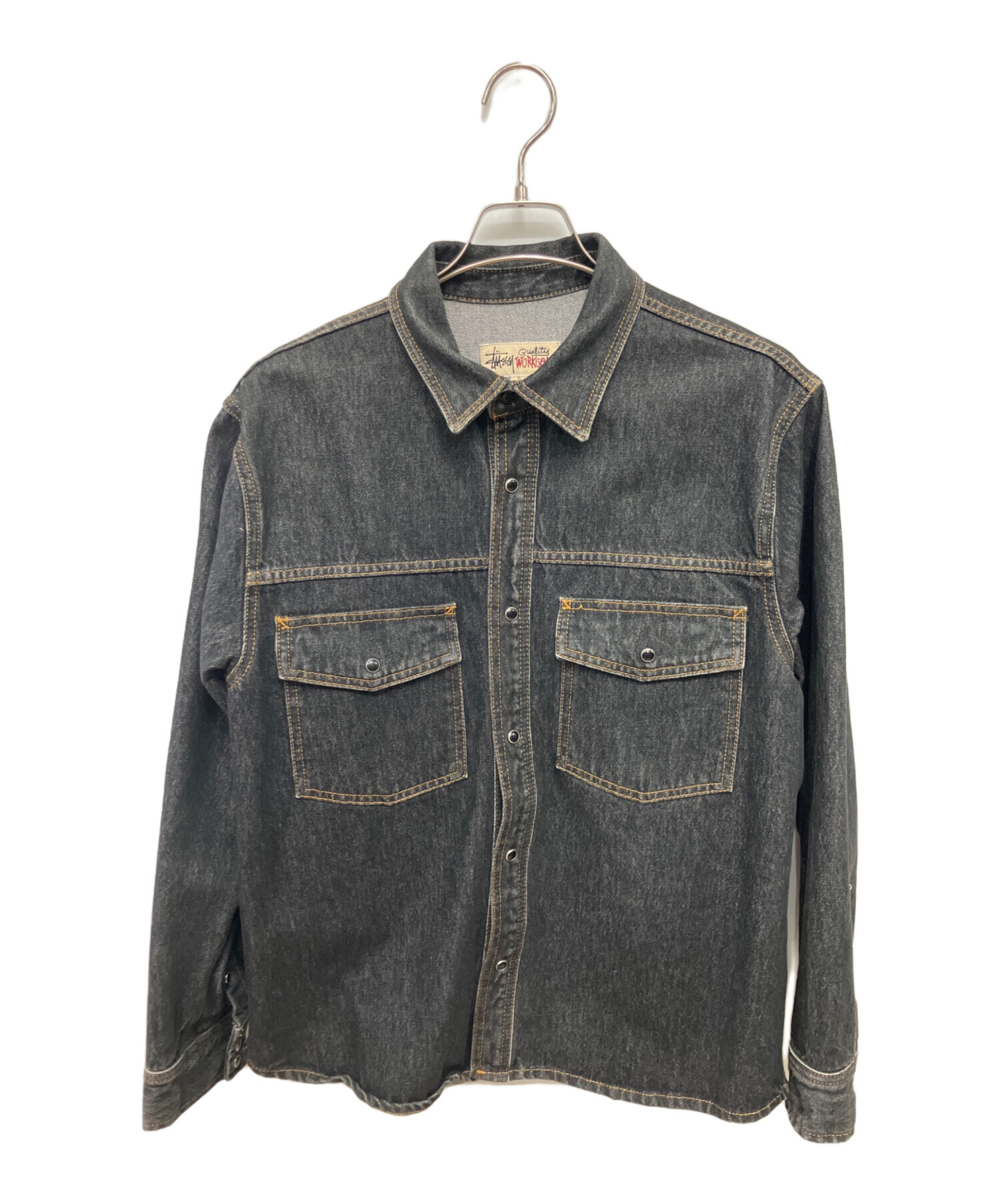 中古・古着通販】stussy (ステューシー) デニムジャケット/BOXY