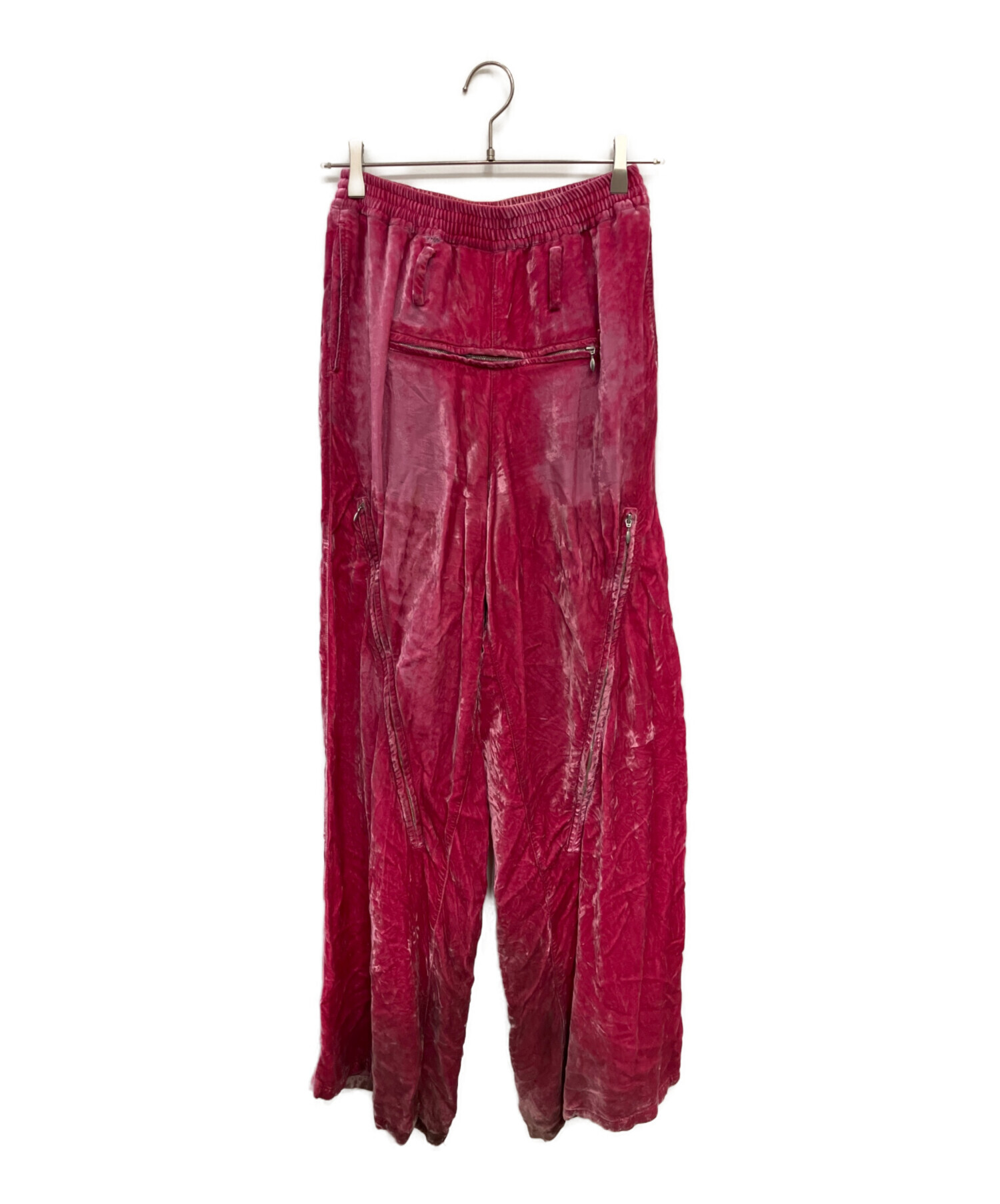 【メろ。出品】 中古・古着通販】masu (エムエーエスユー) ベロアパンツ ピンク サイズ