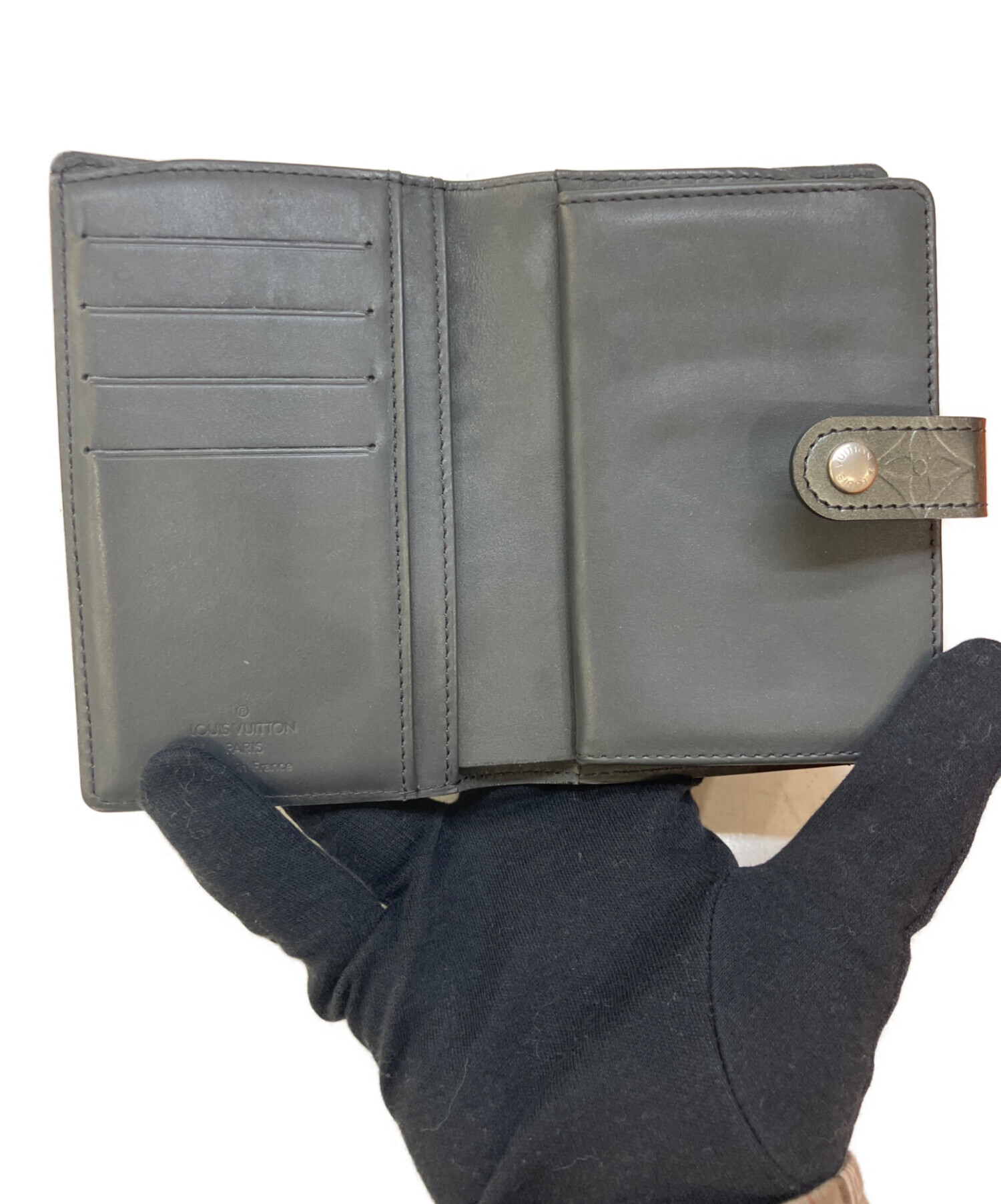 非売品/ノベルティ LOUIS VUITTON グレー 二つ折り財布 中古・古着通販】LOUIS VUITTON (ルイ ヴィトン) 2つ折り財布 グレー