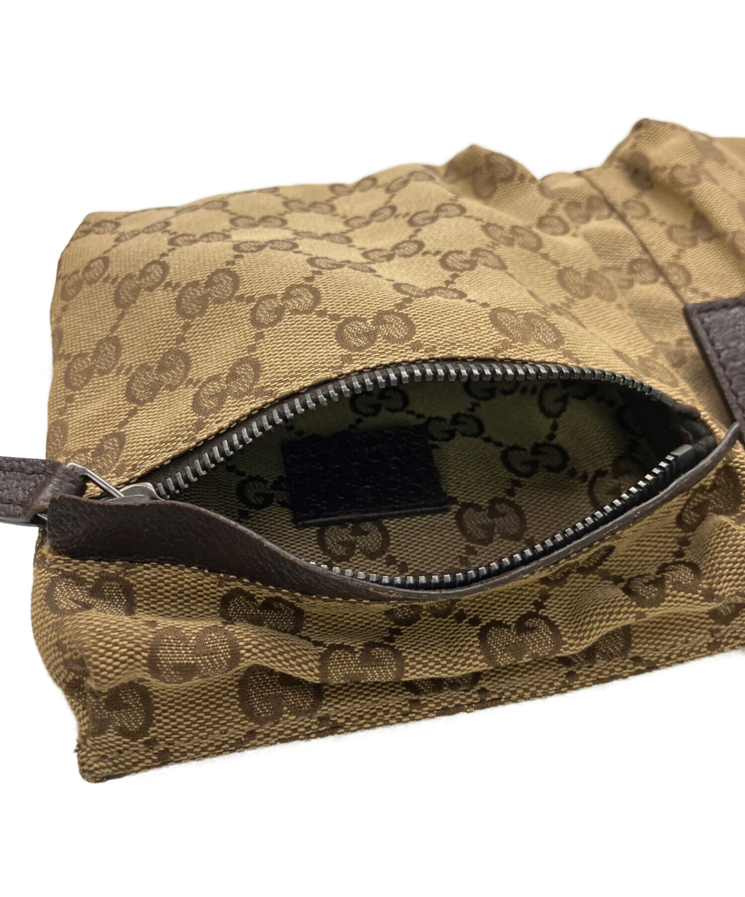 中古・古着通販】GUCCI (グッチ) ウエストポーチ ベージュ｜ブランド