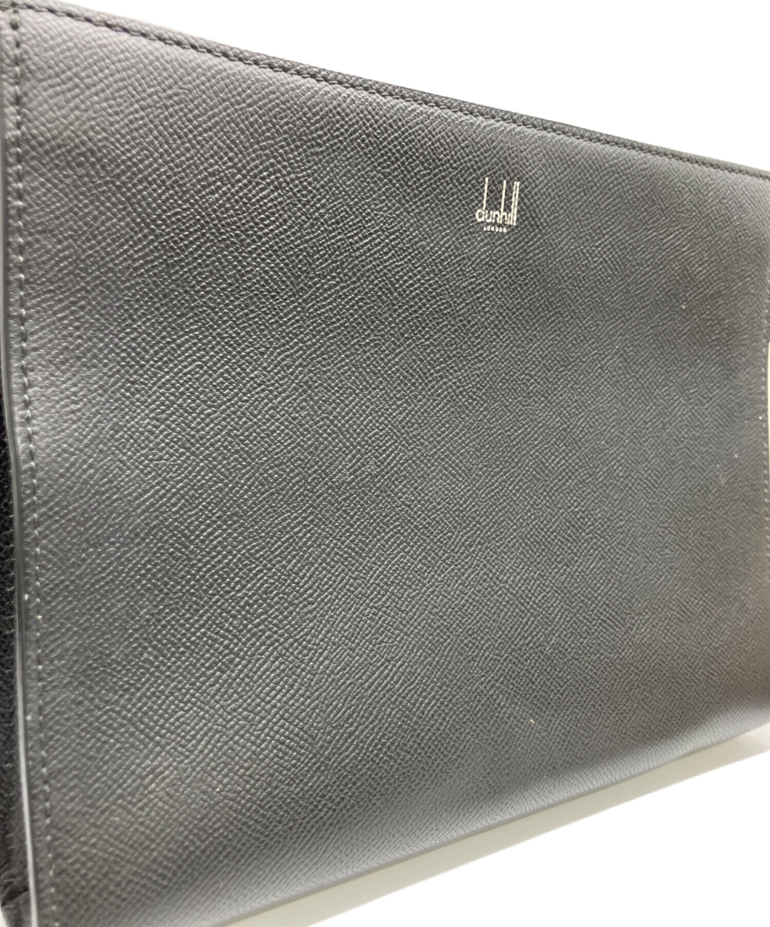 ダンヒルのポーチ 中古・古着通販】dunhill (ダンヒル) ジップポーチ ブラック｜ブランド