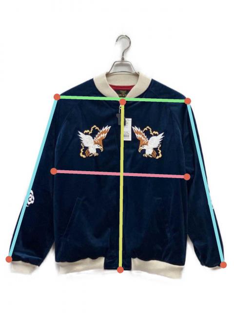 中古・古着通販】HOUSTON (ヒューストン) スカジャン ネイビー サイズ