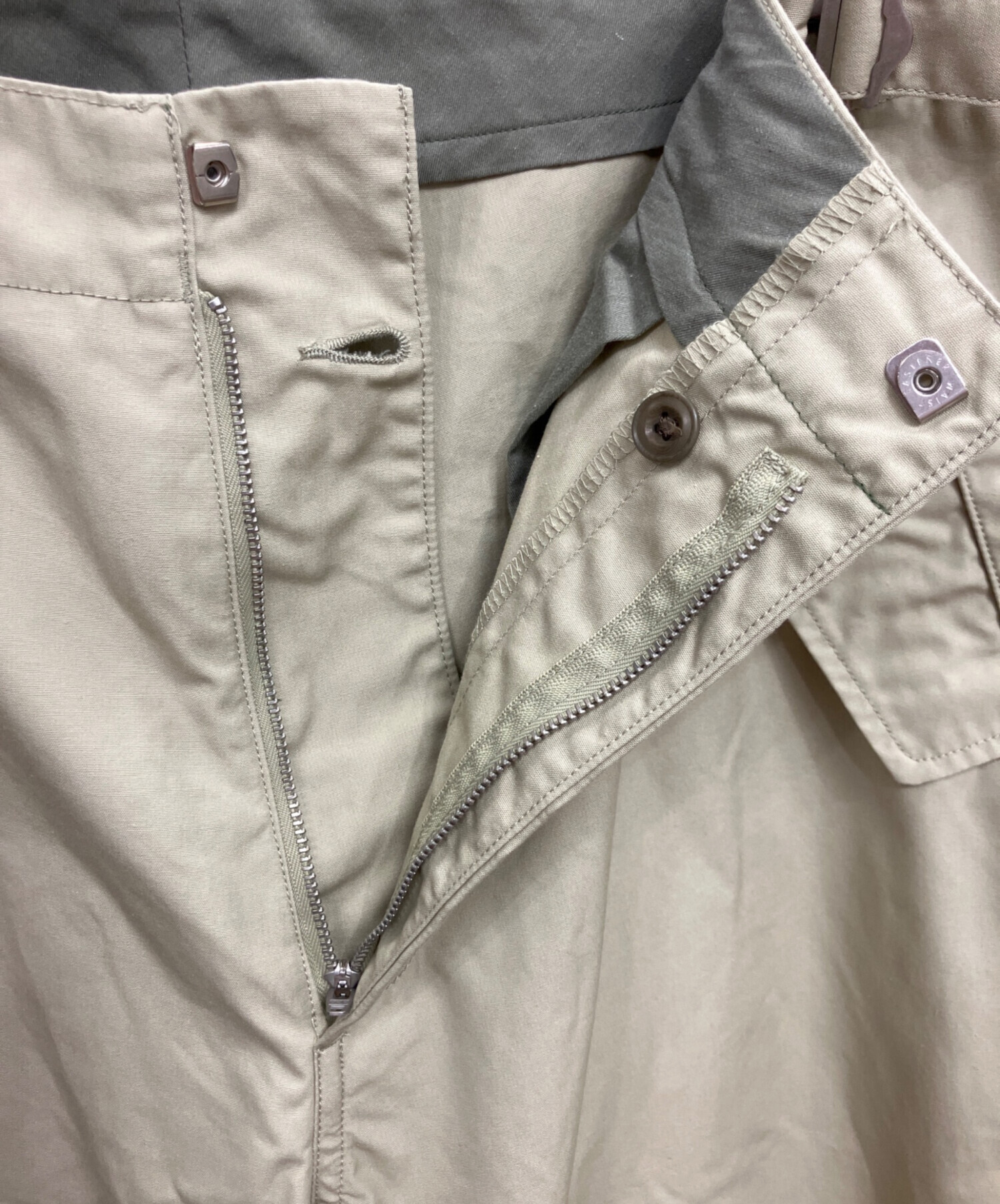 中古・古着通販】nanamica (ナナミカ) Side Belt Wide Pants ベージュ
