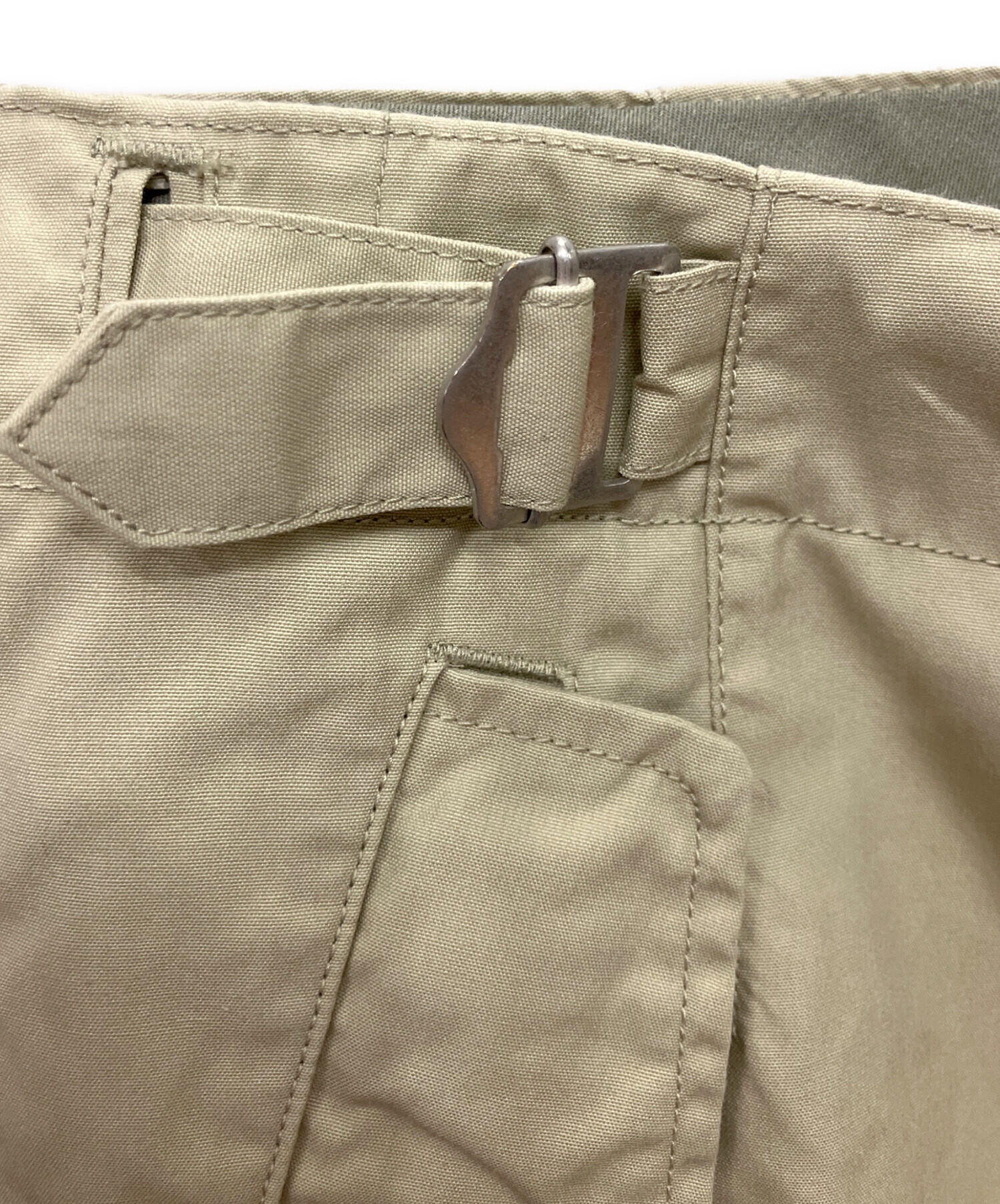中古・古着通販】nanamica (ナナミカ) Side Belt Wide Pants ベージュ