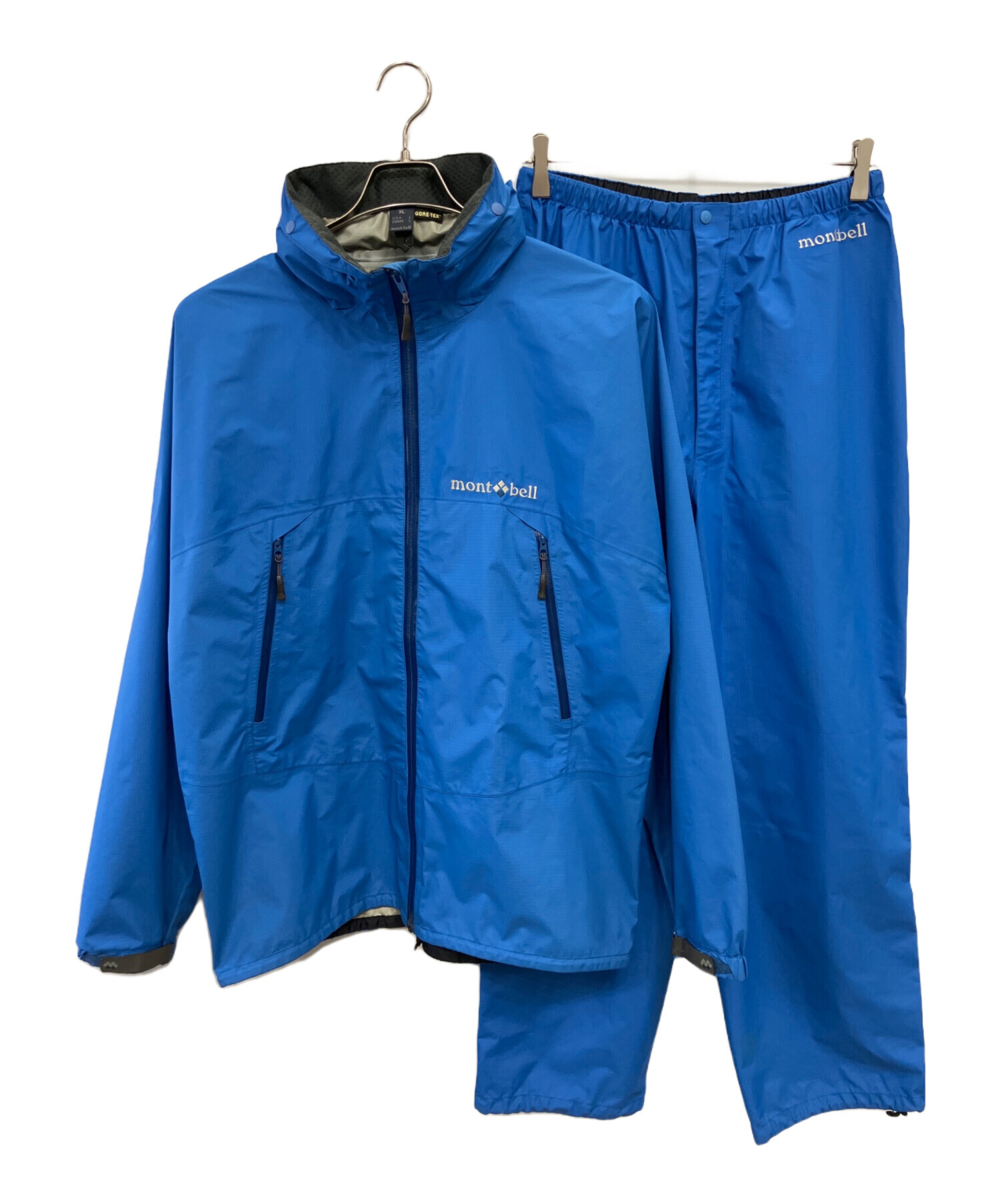 中古・古着通販】mont-bell (モンベル) レインウェアセット ブルー