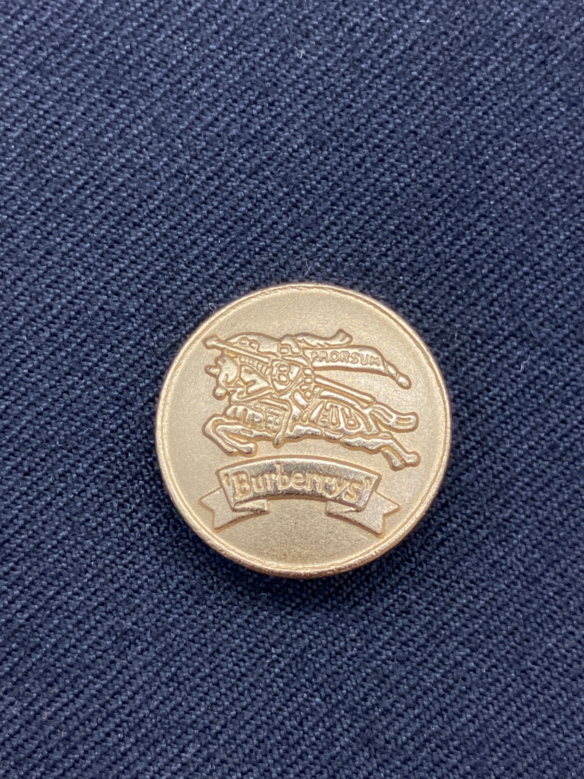 【最終価格】バーバリー紺ストライプダブルBURBERRY made in USA 中古・古着通販】Burberry's (バーバリーズ) ダブルジャケット
