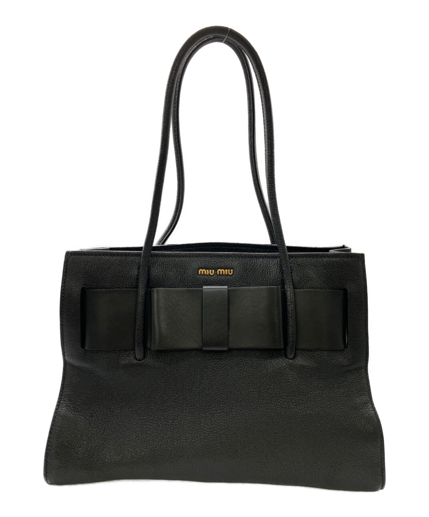 中古・古着通販】MIU MIU (ミュウミュウ) トートバッグ ブラック