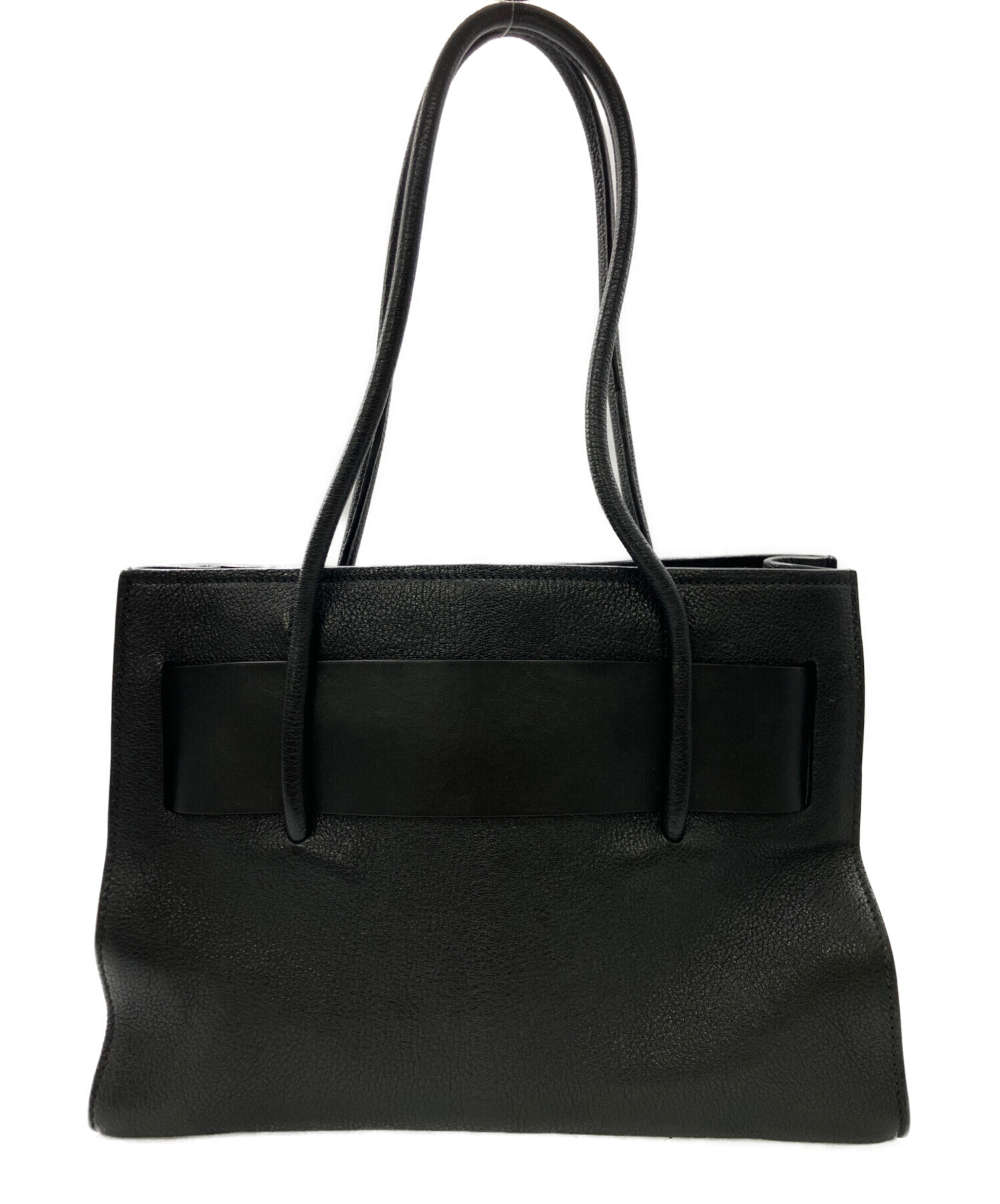 ミュウミュウ　美品　トートバッグ 中古・古着通販】MIU MIU (ミュウミュウ) トートバッグ ブラック