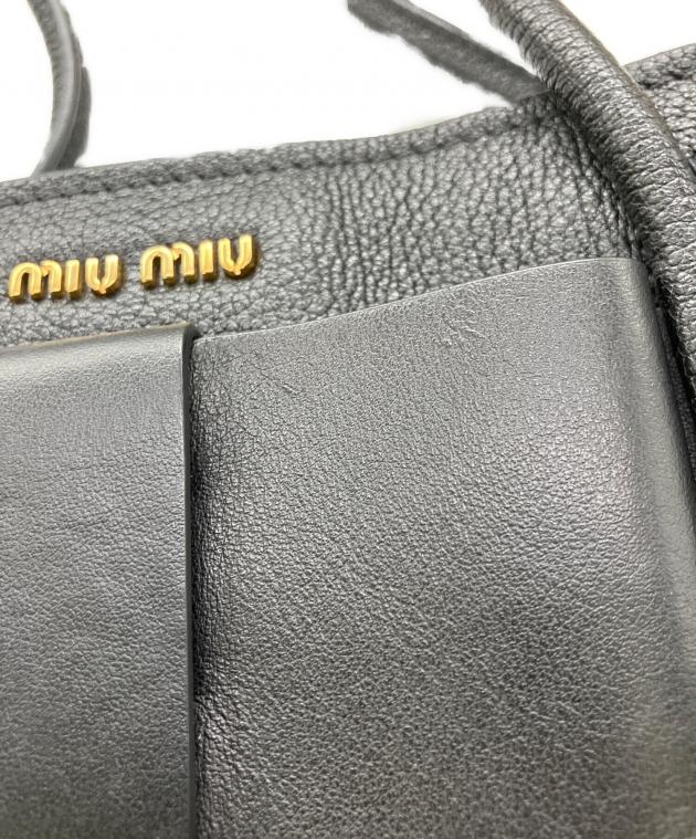 中古・古着通販】MIU MIU (ミュウミュウ) トートバッグ ブラック