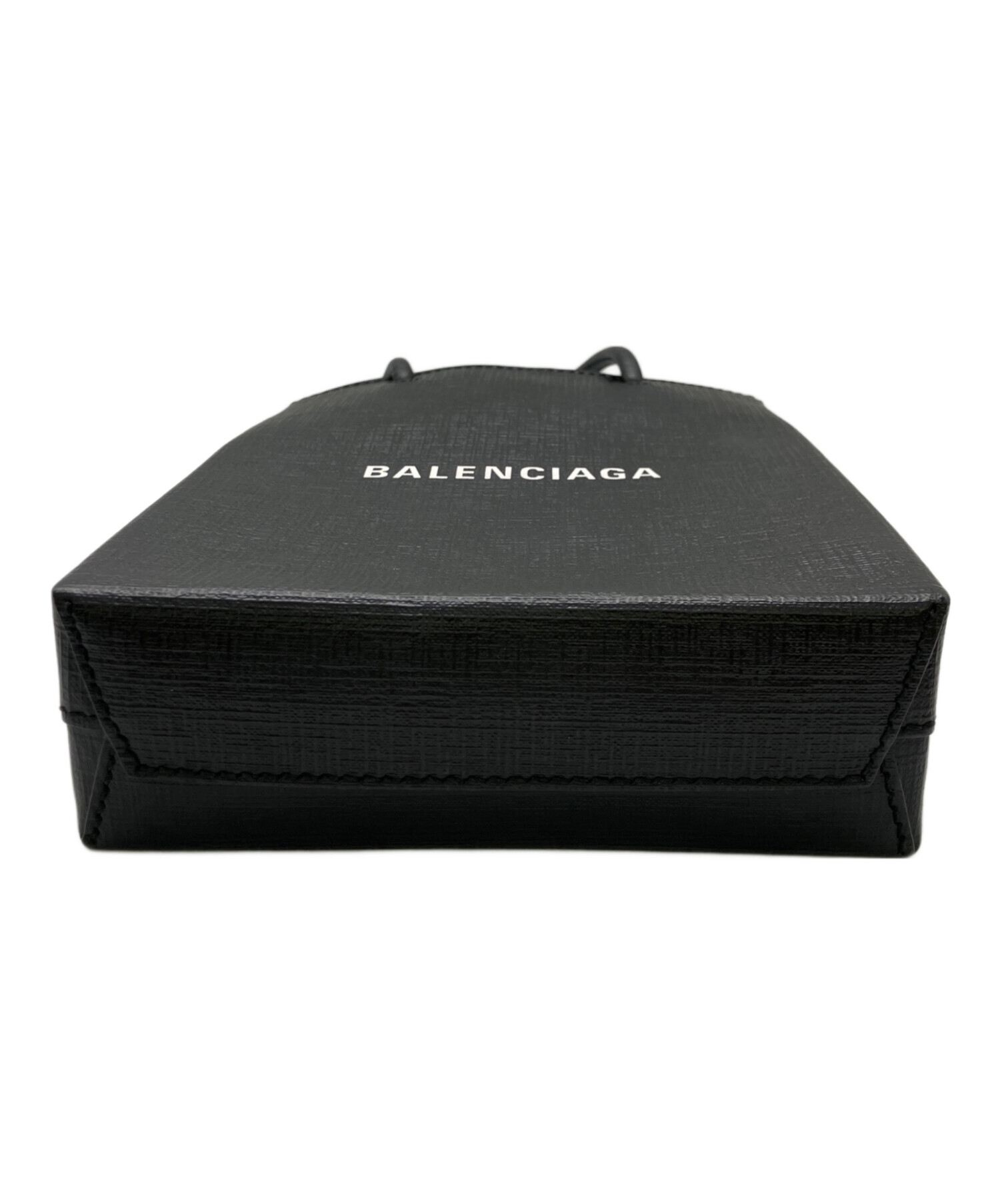 BALENCIAGA 2way ショルダーバッグ ブラック 中古・古着通販】BALENCIAGA (バレンシアガ) 2WAYショルダーバッグ