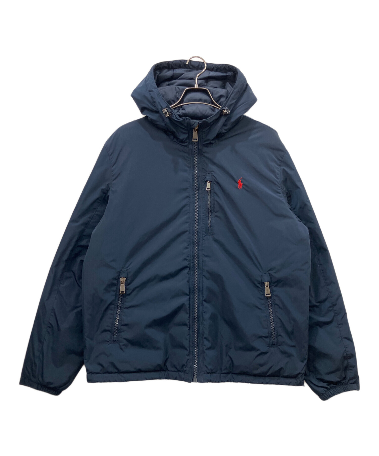 ラルフローレン フード付き ダウンジャケット/ネイビー 中古・古着通販】POLO RALPH LAUREN (ポロ・ラルフローレン) ダウン