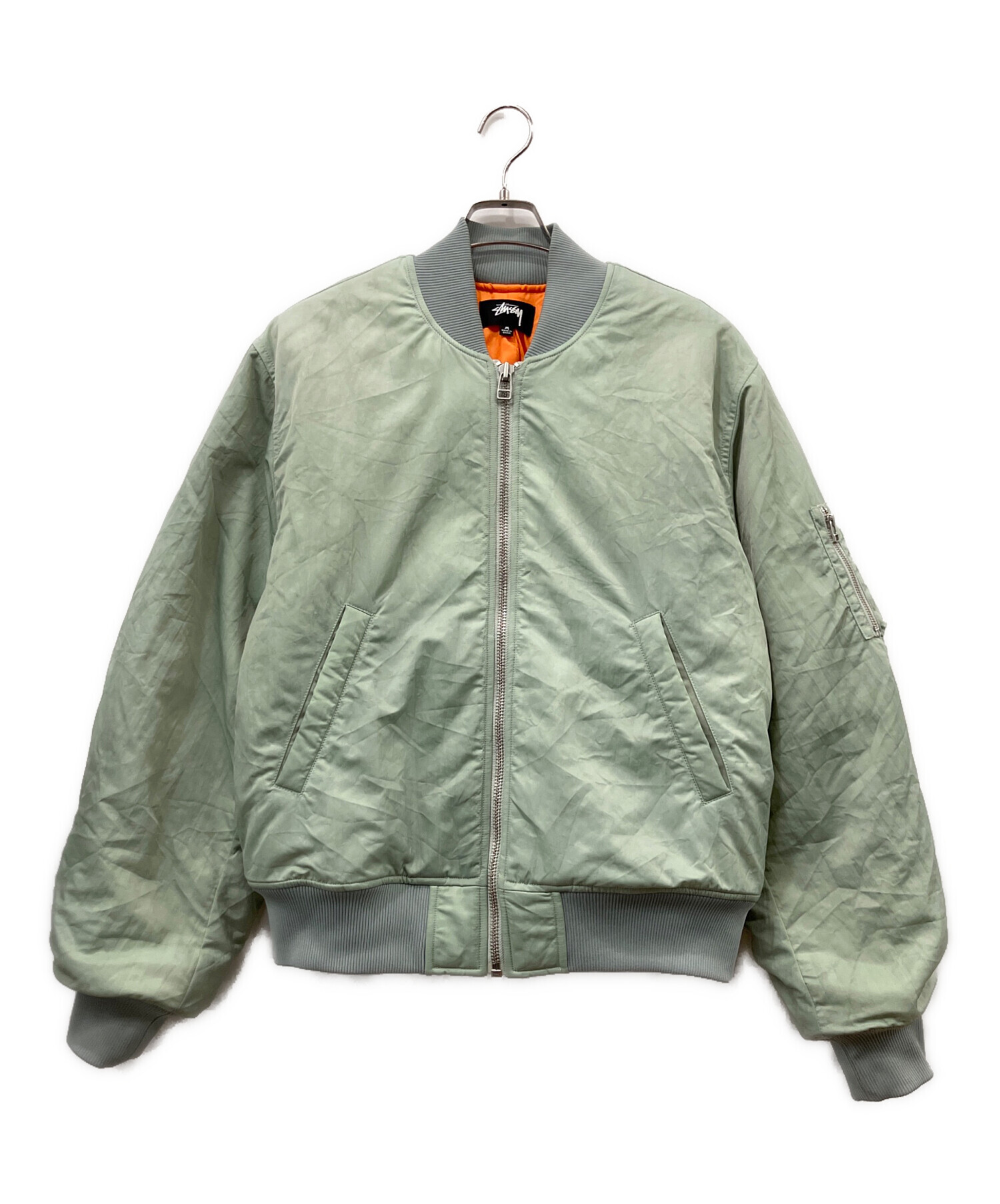 中古・古着通販】stussy (ステューシー) MA-1ジャケット グリーン