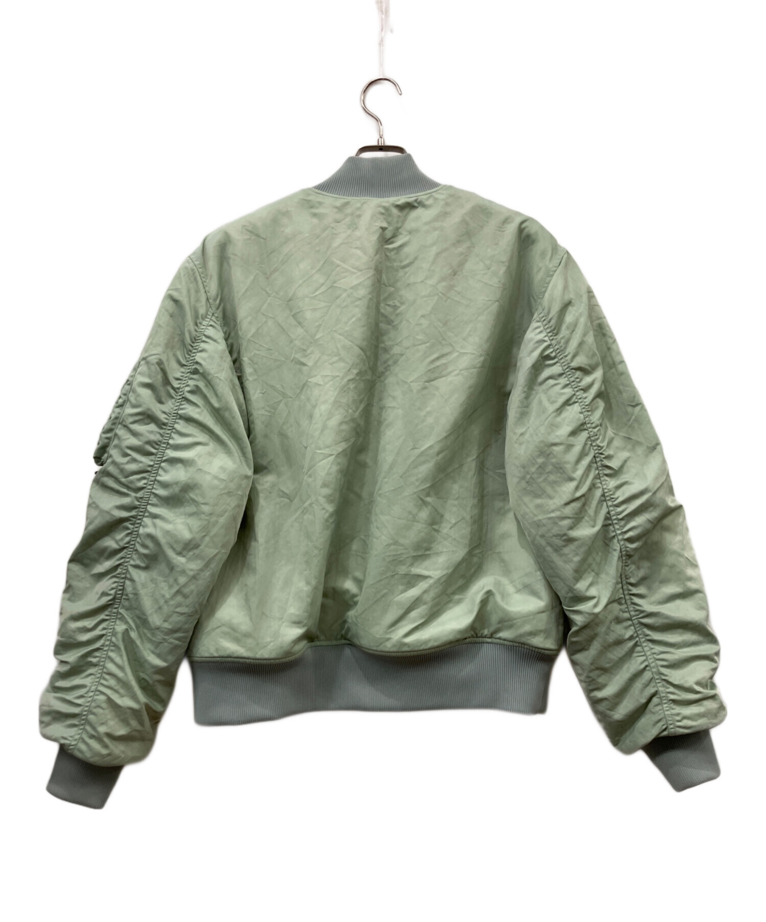 【Lサイズ】【ステューシー】【MA-1】【グリーン】【STUSSY】緑 中古・古着通販】stussy (ステューシー) MA-1ジャケット グリーン