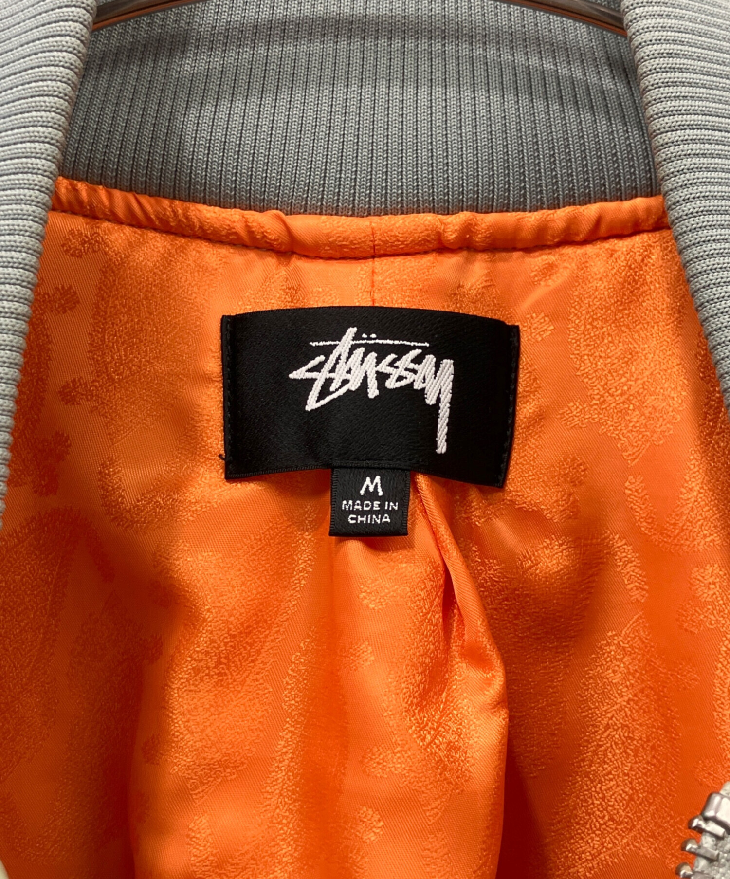 STUSSY 2000年横浜限定　MA-1 Lサイズ 中古・古着通販】stussy (ステューシー) MA-1ジャケット グリーン
