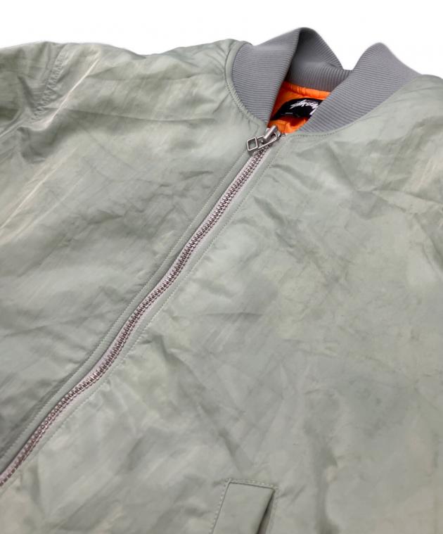 中古・古着通販】stussy (ステューシー) MA-1ジャケット グリーン