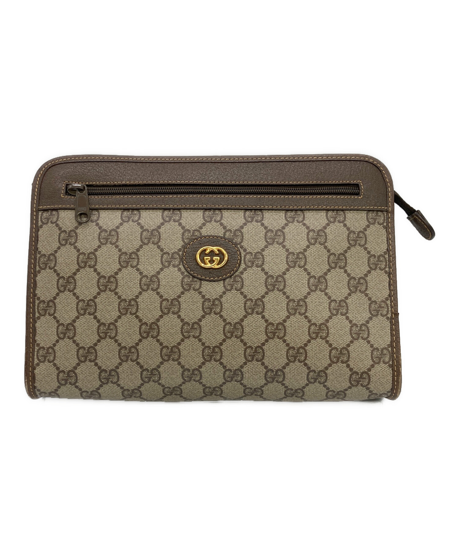 中古・古着通販】GUCCI (グッチ) クラッチバッグ ベージュ｜ブランド