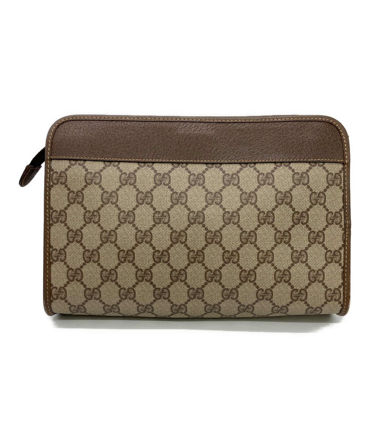 GUCCIクラッチバッグ ベージュ・ブラウン 中古・古着通販】GUCCI (グッチ) クラッチバッグ ベージュ｜ブランド