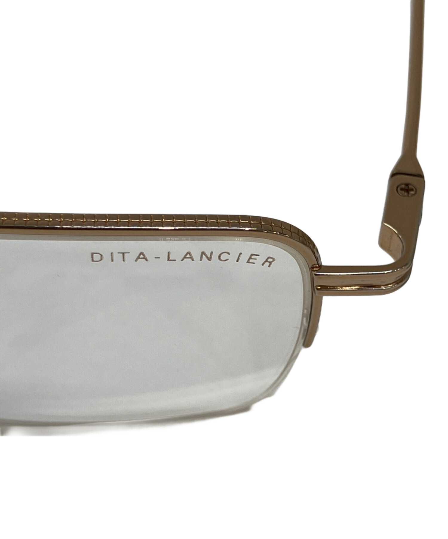 中古・古着通販】DITA (ディータ) 伊達眼鏡 ゴールド｜ブランド・古着