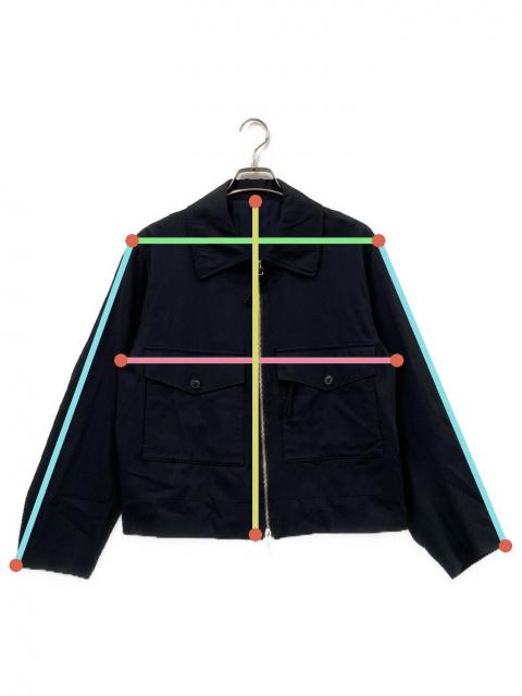 中古・古着通販】URU (ウル) ジップジャケット ブラック サイズ:size1