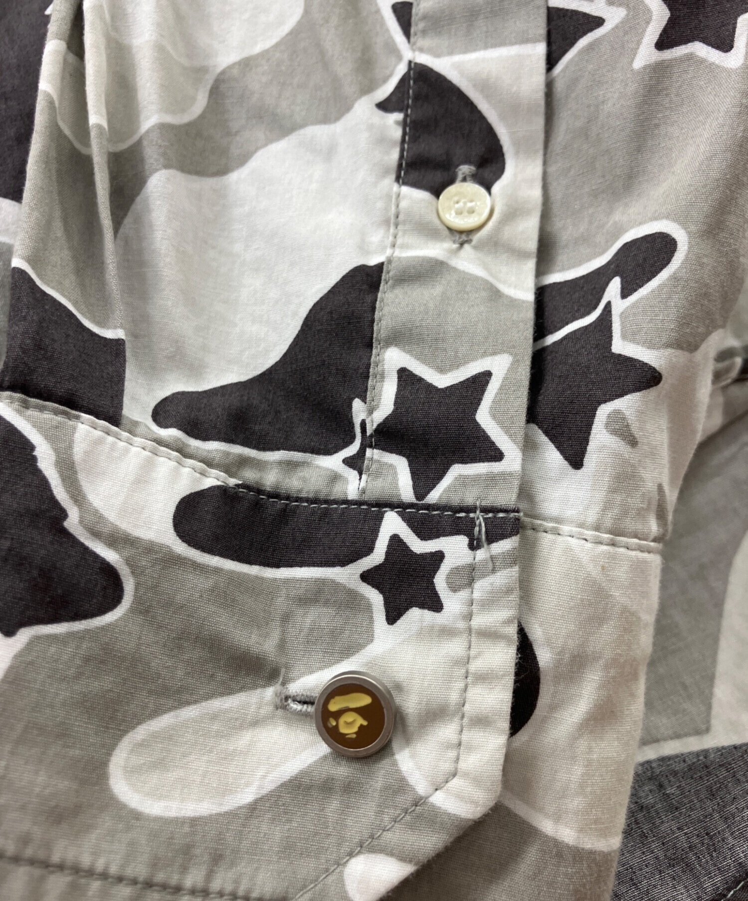 中古・古着通販】A BATHING APE (アベイシングエイプ) 長袖シャツ