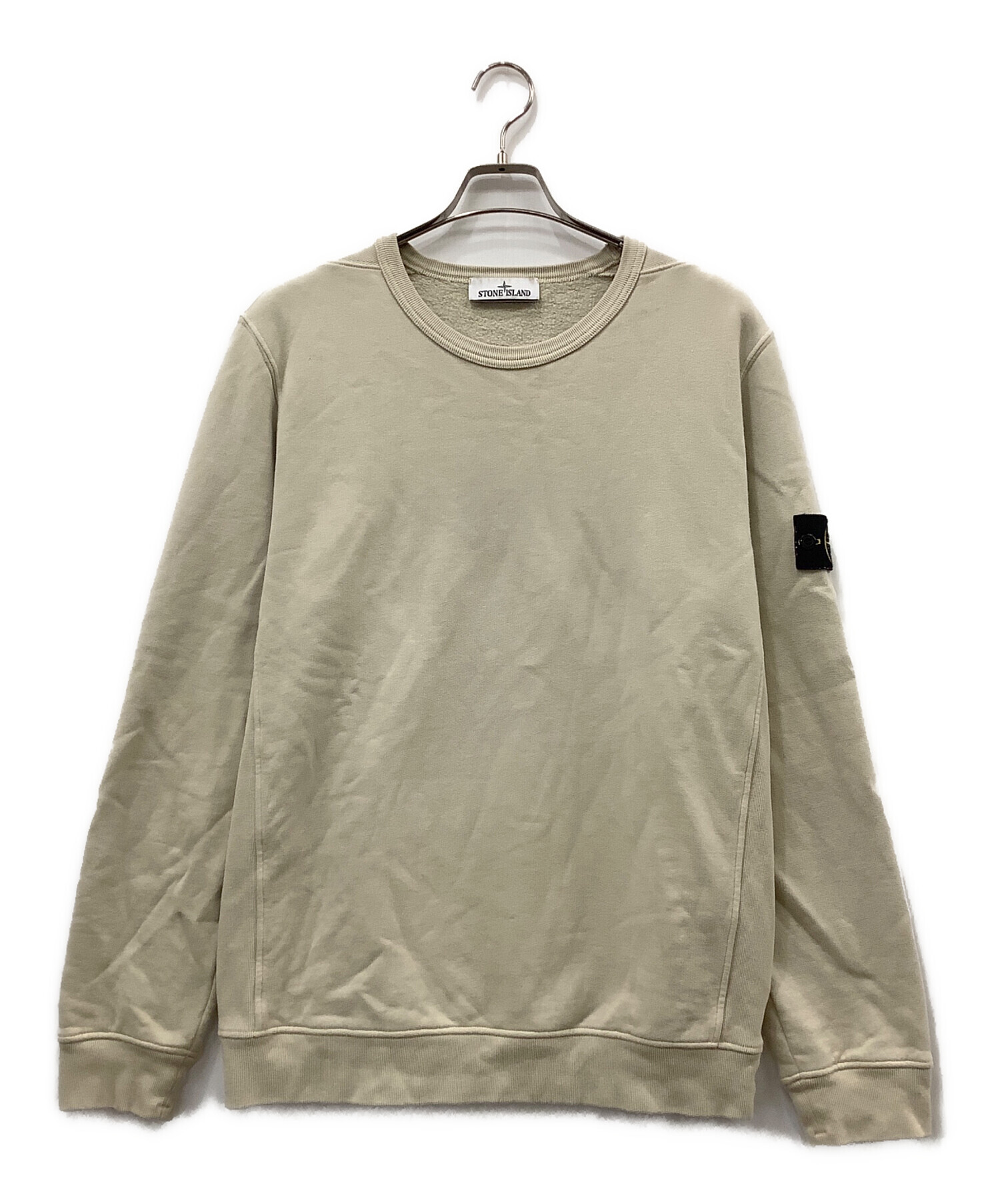 STONE  ベージュ トレーナー 中古・古着通販】STONE ISLAND (ストーンアイランド) スウェット