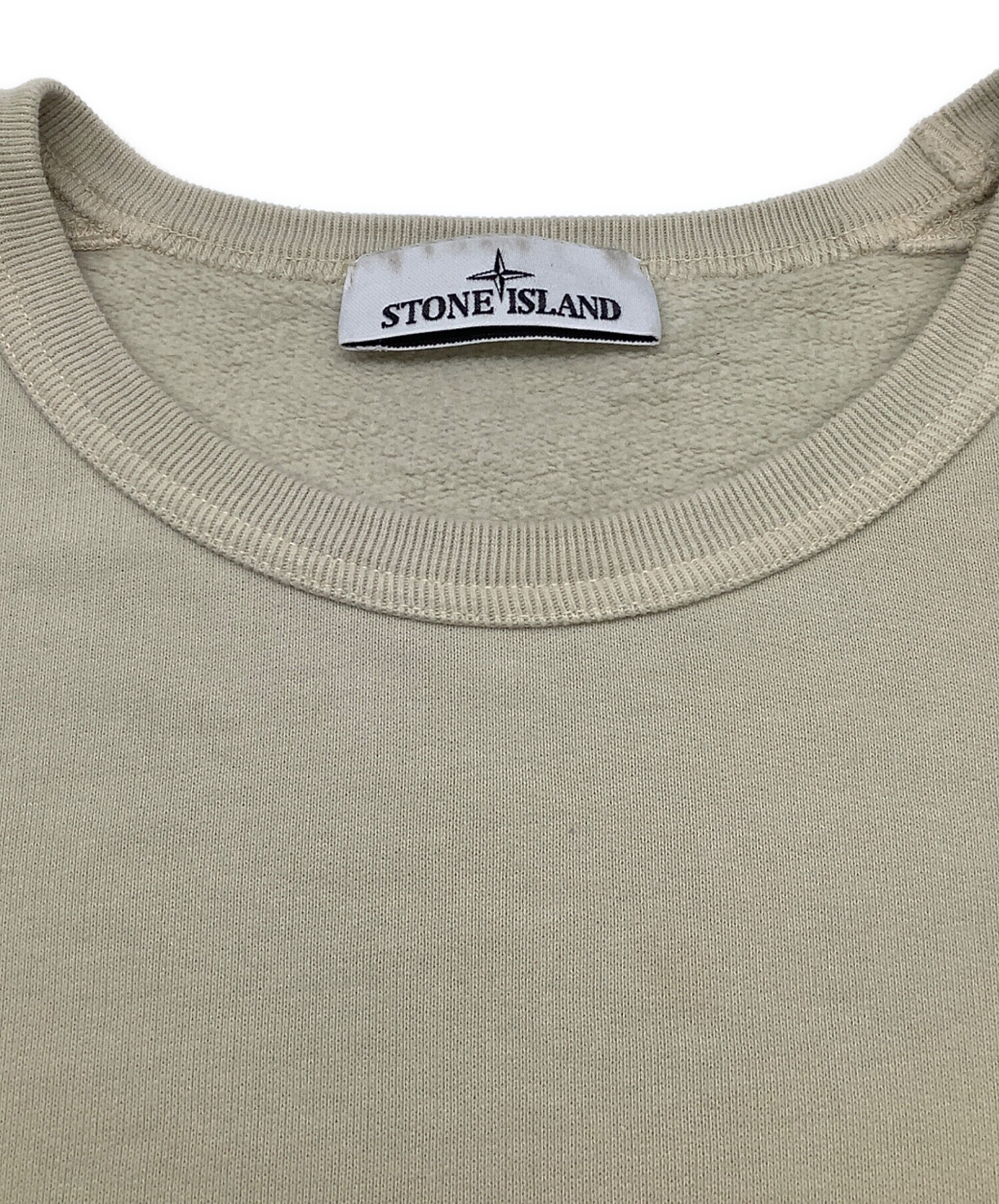 STONE  ベージュ トレーナー 中古・古着通販】STONE ISLAND (ストーンアイランド) スウェット