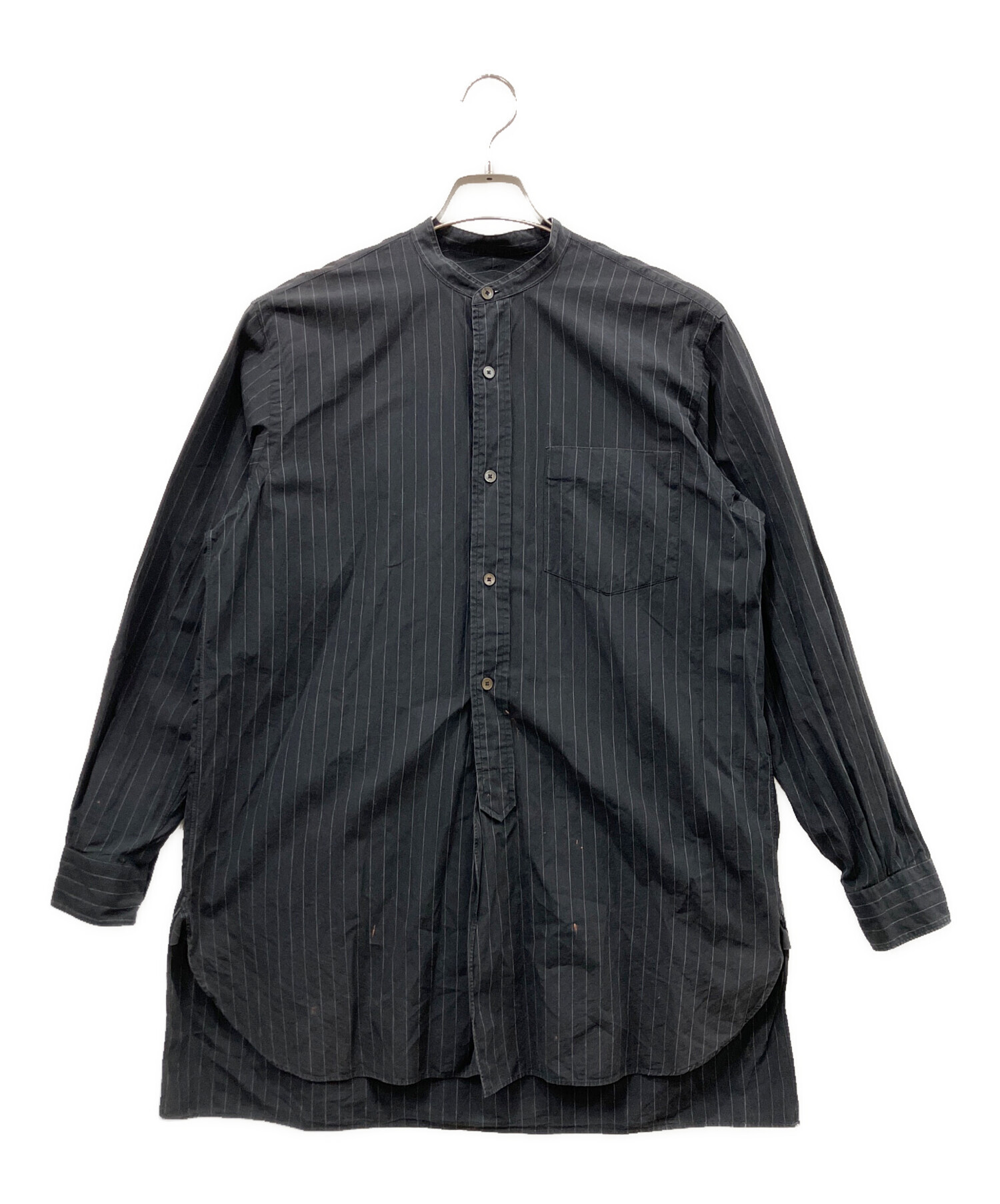 中古・古着通販】COMOLI (コモリ) 長袖シャツ ブラック サイズ:size1 