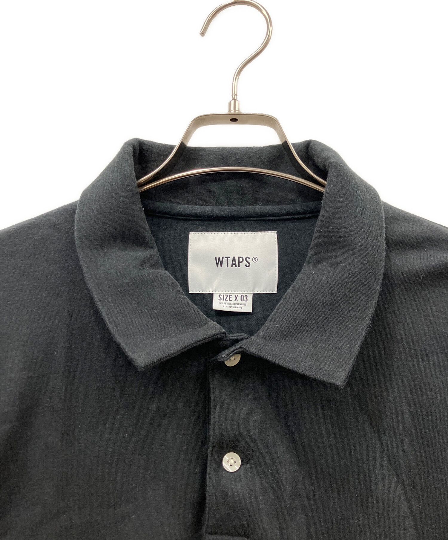 中古・古着通販】WTAPS (ダブルタップス) ポロシャツ ブラック サイズ