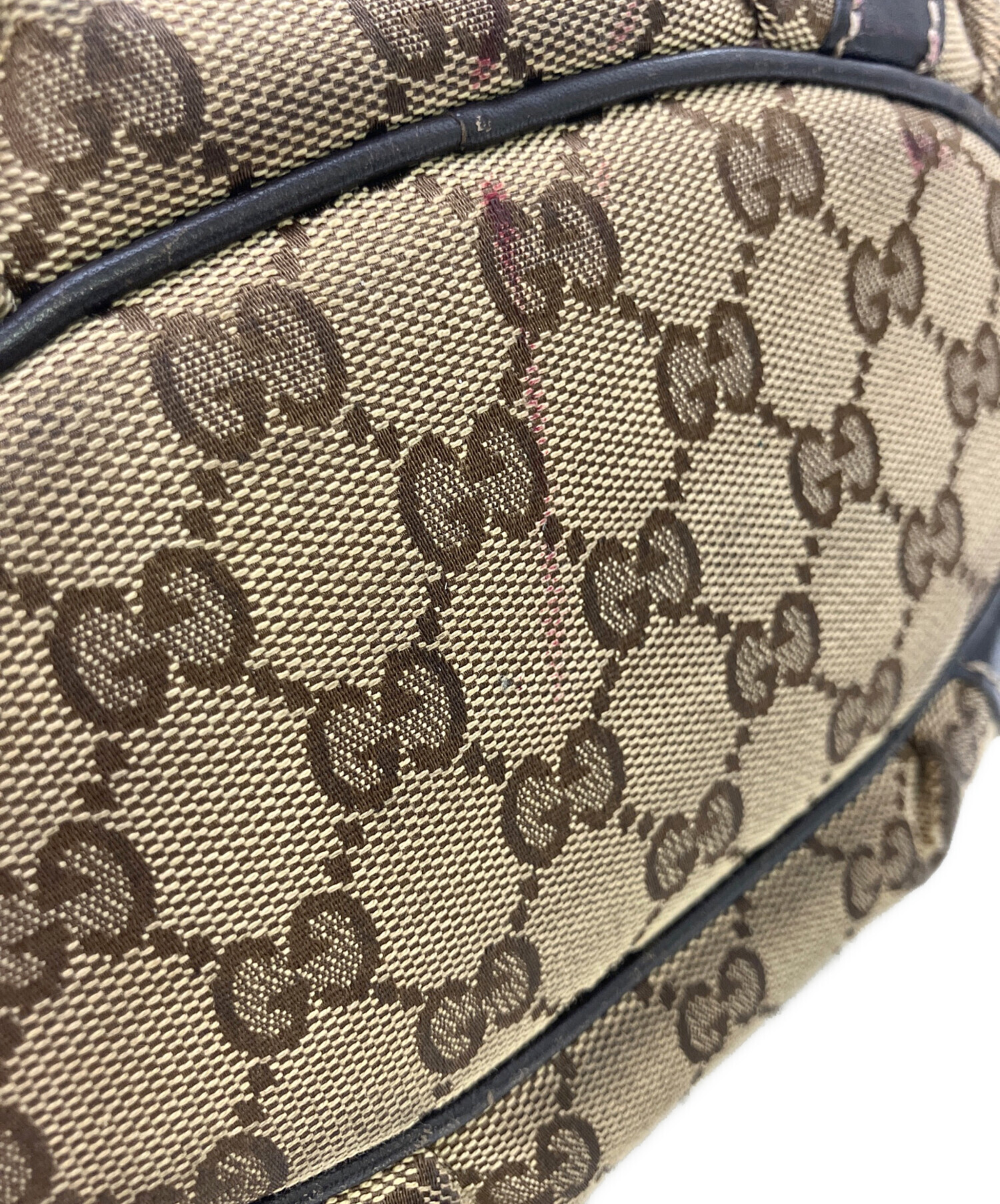 中古・古着通販】GUCCI (グッチ) トートバッグ ベージュ×ダーク