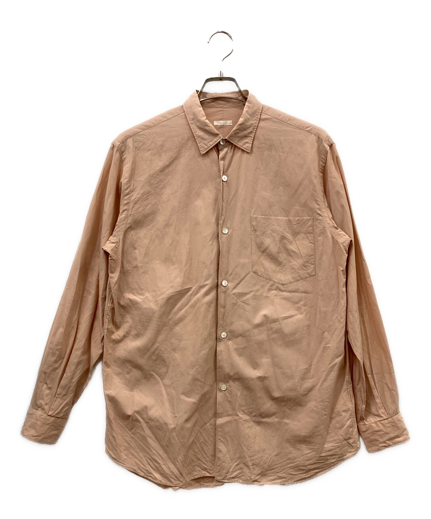 中古・古着通販】COMOLI (コモリ) 長袖シャツ ピンク サイズ:size2 