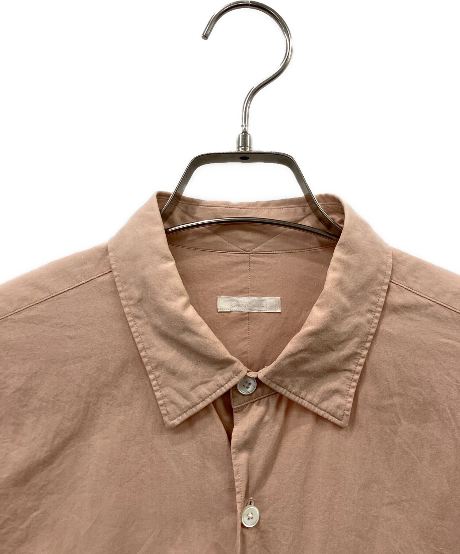 中古・古着通販】COMOLI (コモリ) 長袖シャツ ピンク サイズ:size2 