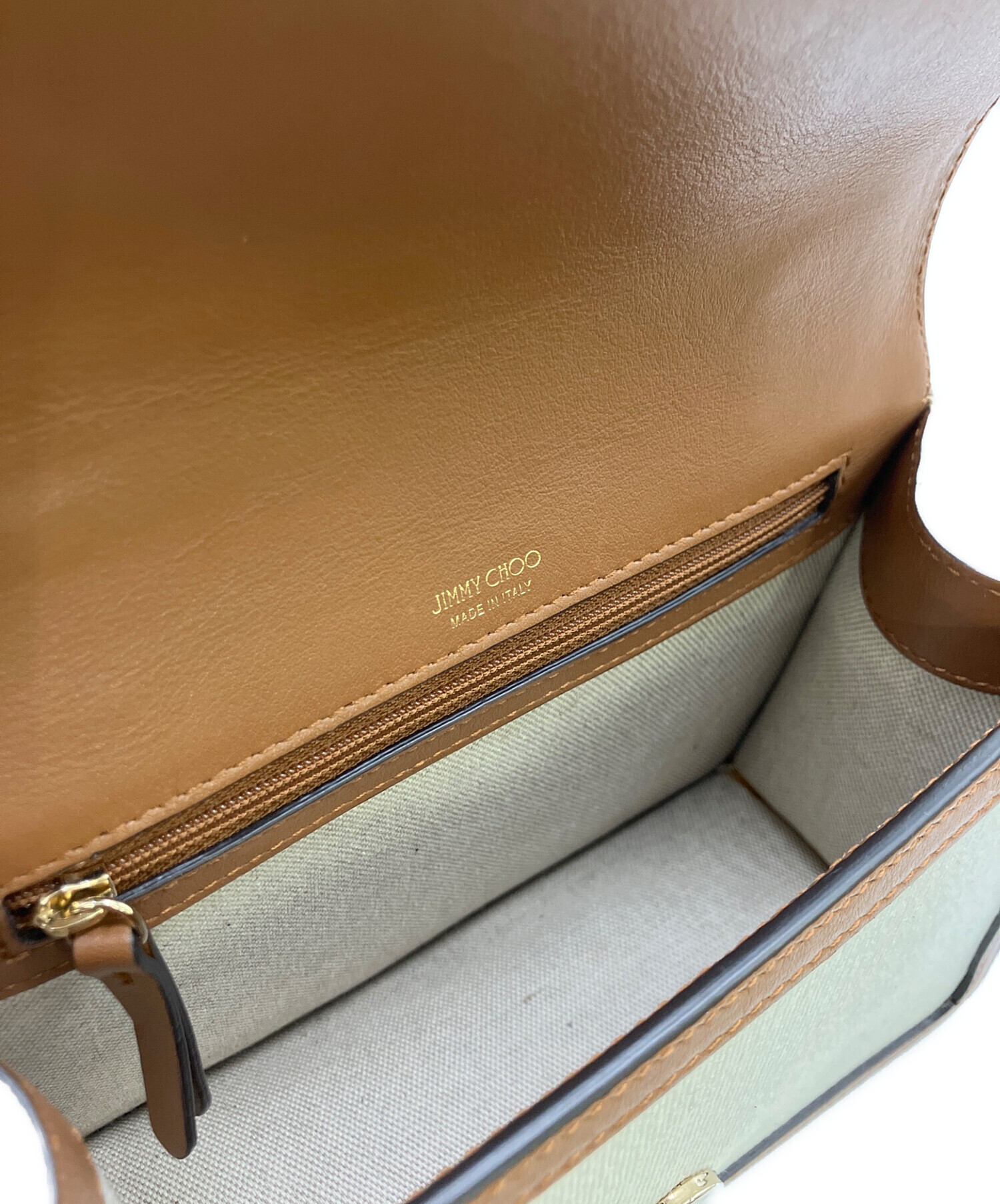 中古・古着通販】JIMMY CHOO (ジミーチュウ) 2WAYバッグ ブラウン