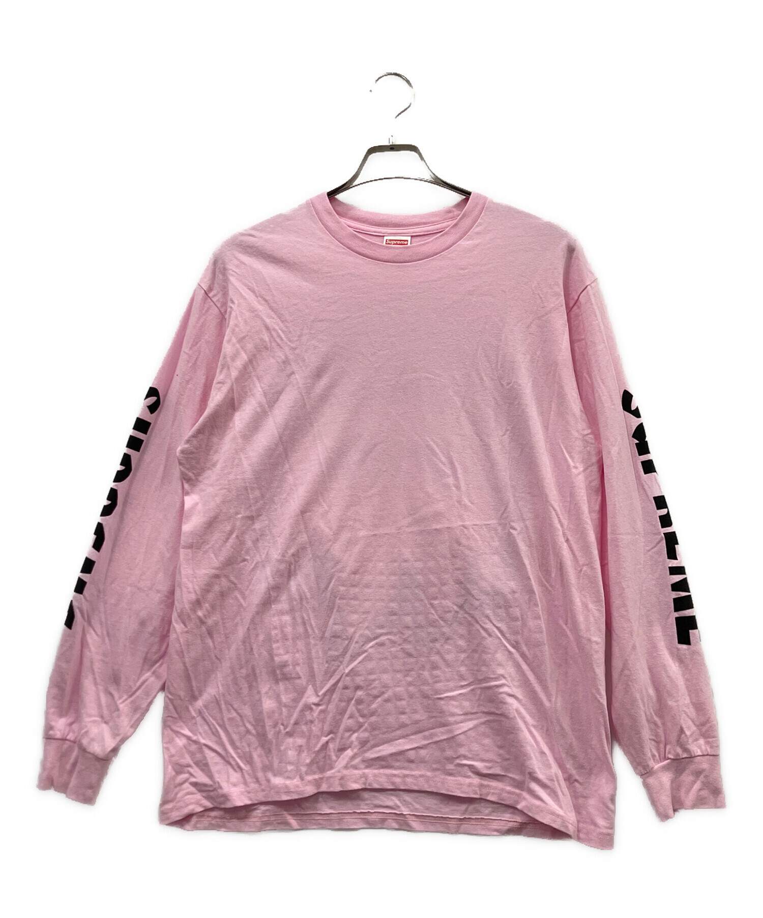 中古・古着通販】SUPREME (シュプリーム) 長袖カットソー ピンク
