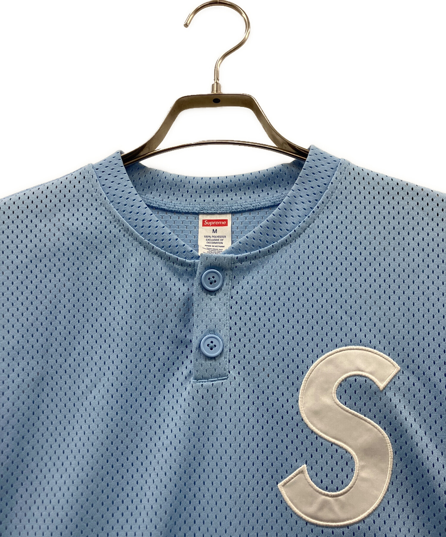Supreme ゲームシャツMサイズ 中古・古着通販】SUPREME (シュプリーム) ゲームシャツ ブルー サイズ