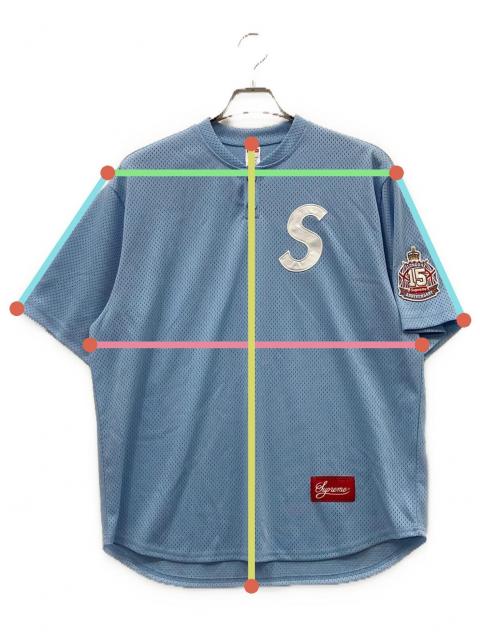 中古・古着通販】SUPREME (シュプリーム) ゲームシャツ ブルー サイズ