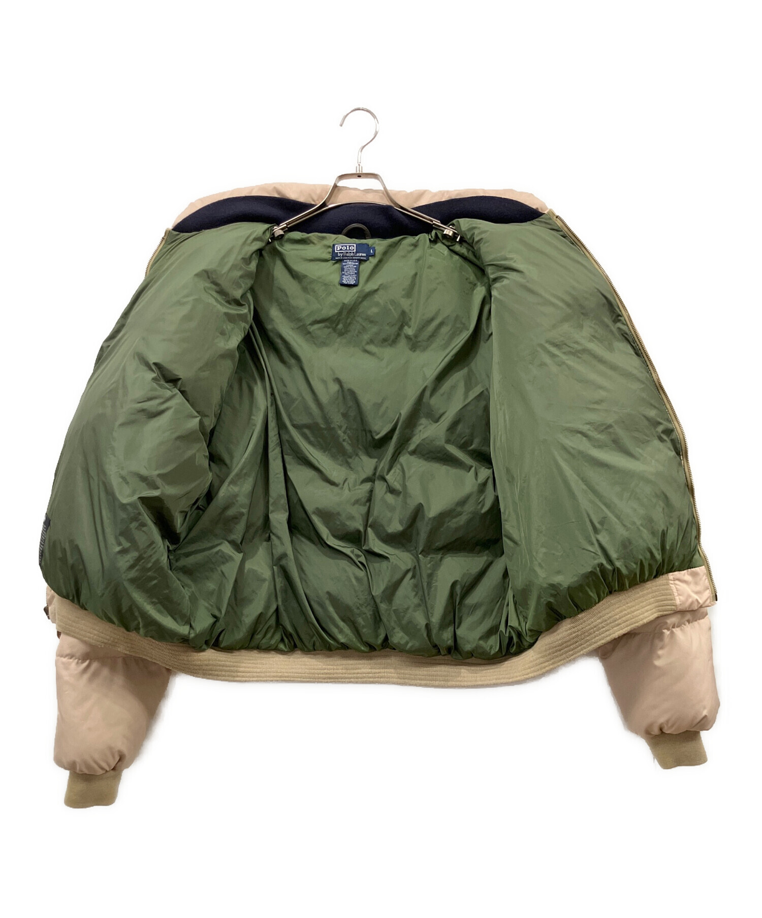 Polo by Ralph Lauren ベージュダウンジャケットL 中古・古着通販】POLO RALPH LAUREN (ポロ・ラルフローレン) ダウン