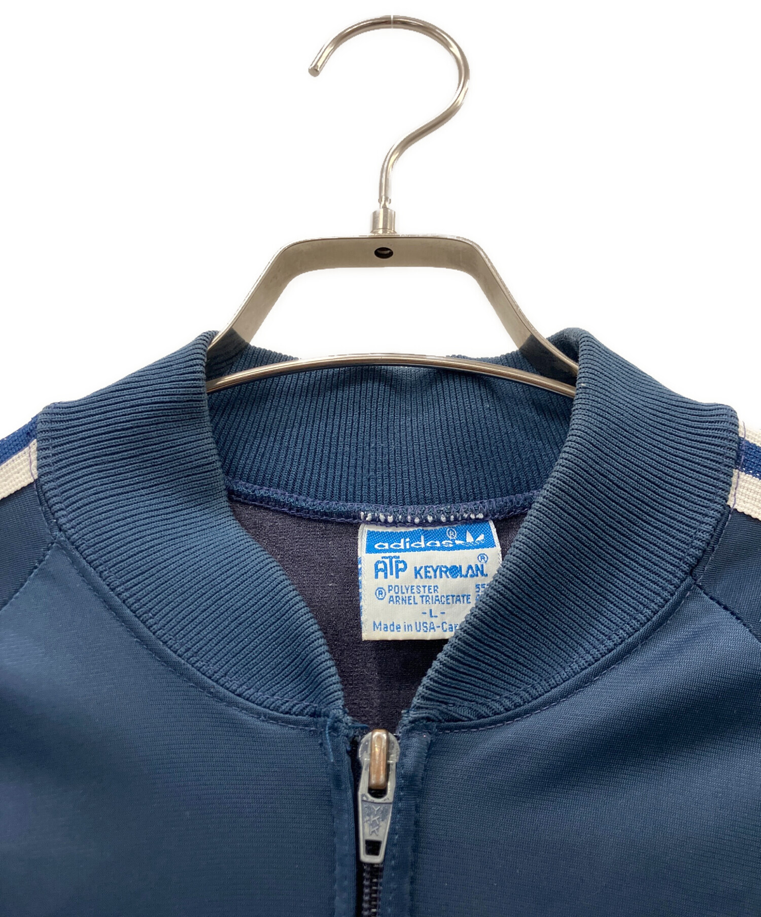 中古・古着通販】adidas (アディダス) トラックジャケット ネイビー