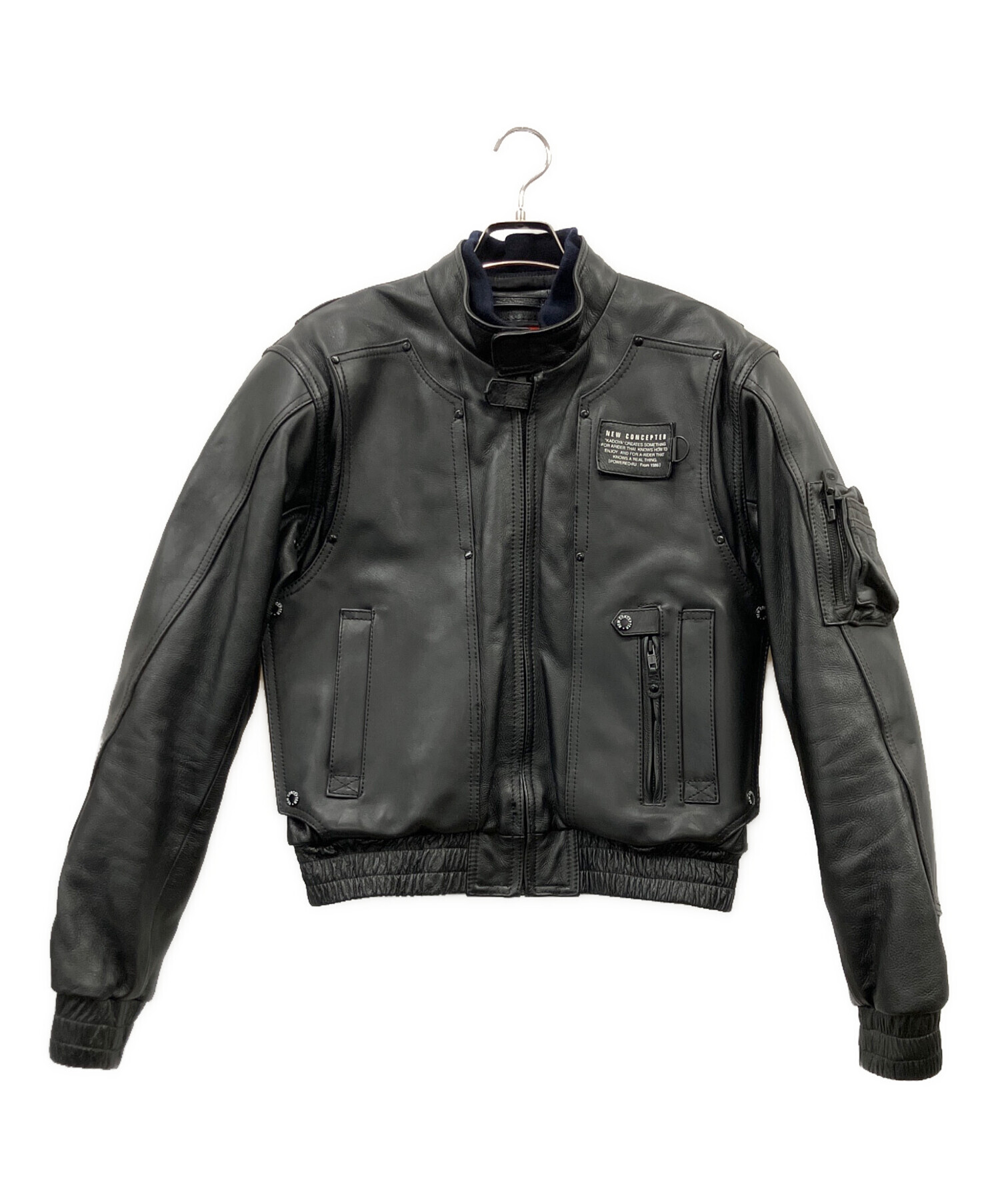 中古・古着通販】KADOYA (カドヤ) ライダースジャケット ブラック