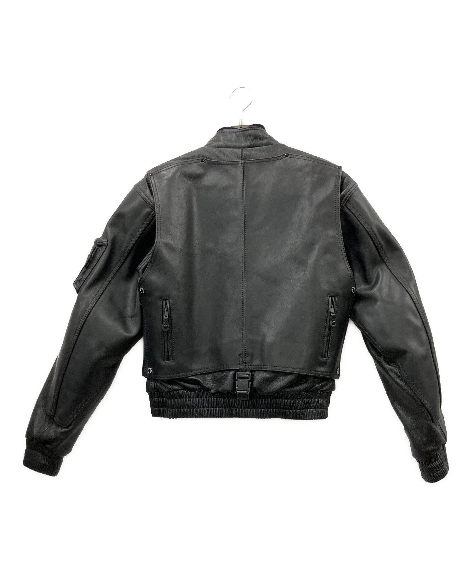 中古・古着通販】KADOYA (カドヤ) ライダースジャケット ブラック