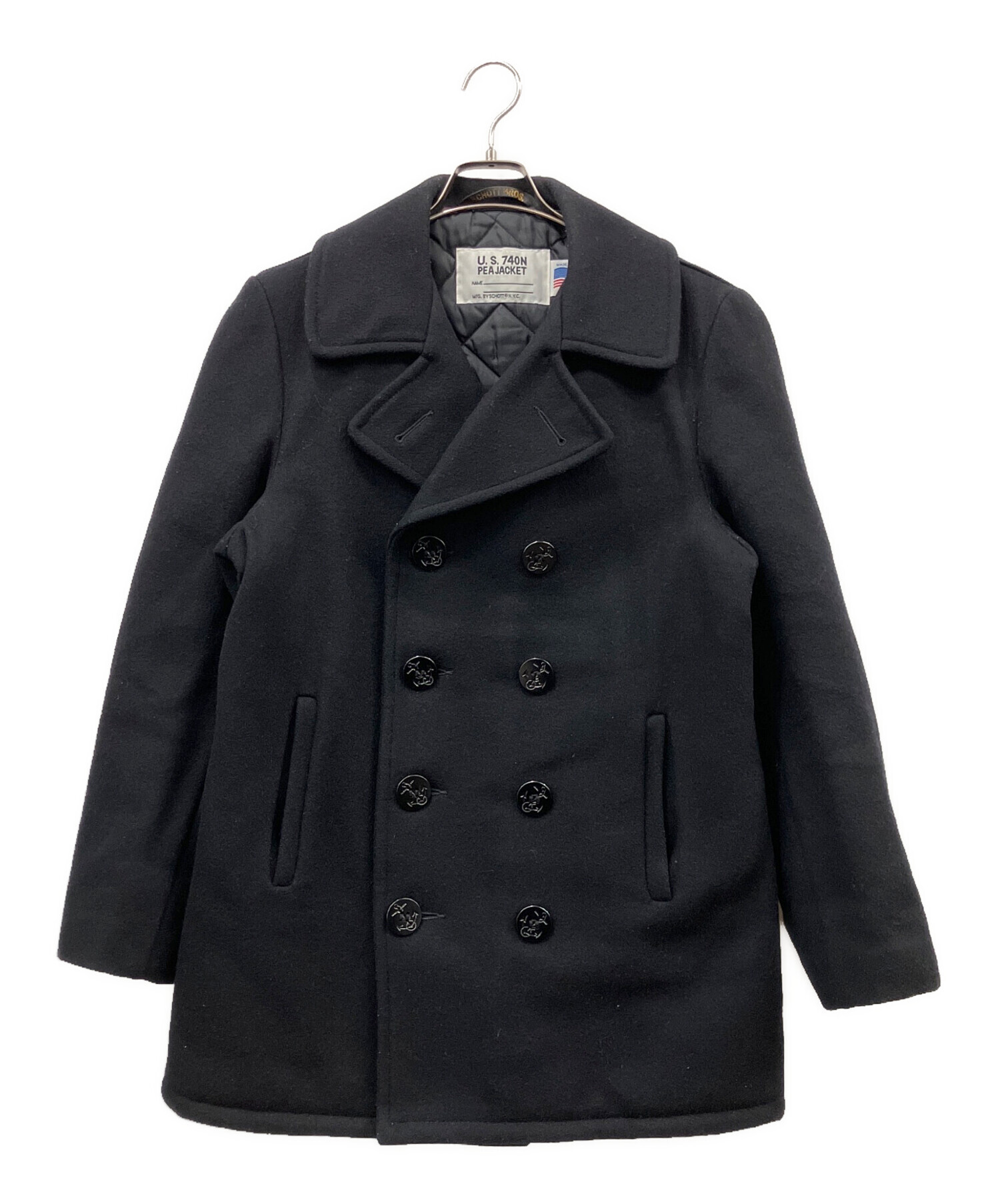 中古・古着通販】SCHOTT BROS. (ショットブロス) Pコート ネイビー