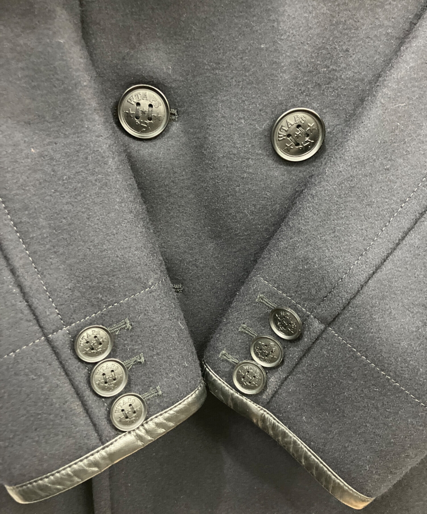 中古・古着通販】WTAPS (ダブルタップス) Pコート ネイビー サイズ